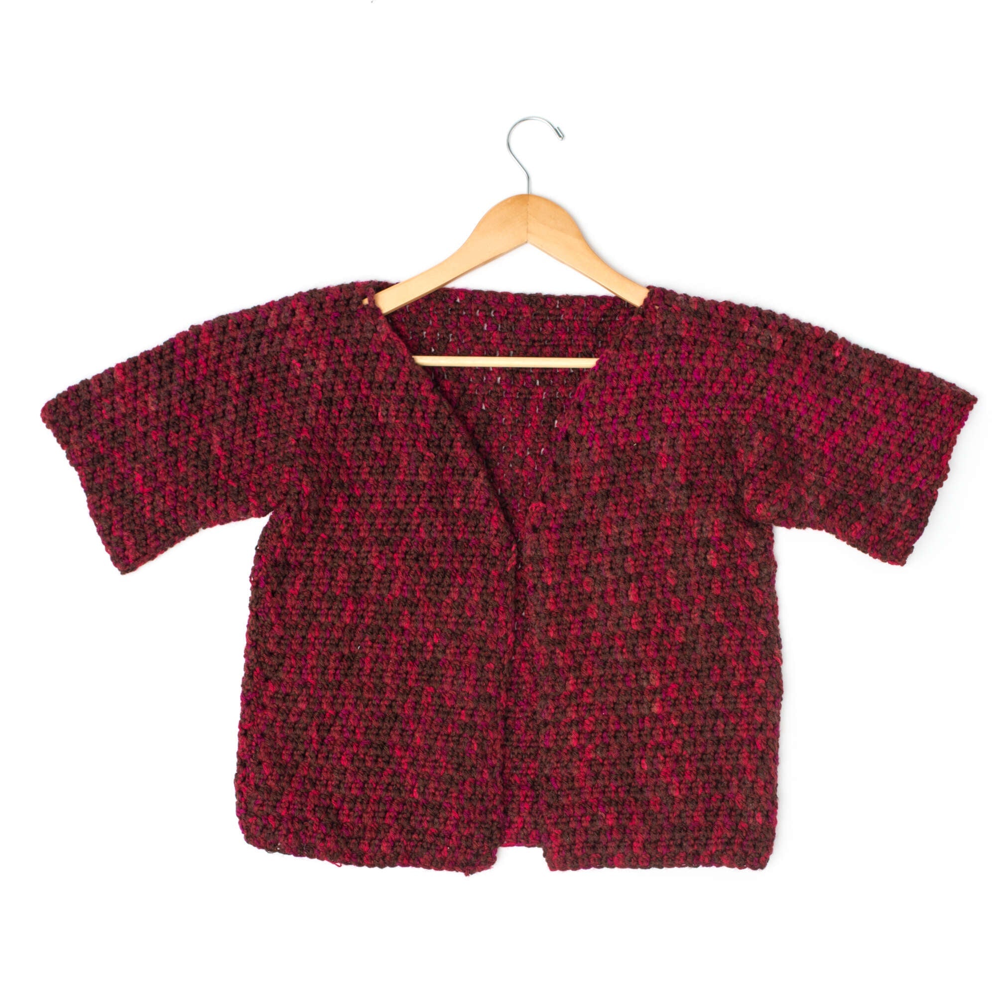 Caron Crochet Anywhere Short-Sleeved Cardi (Digital Download)