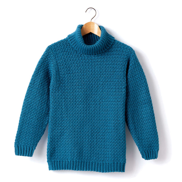 Adult Crochet Turtleneck Pullover (Digital Download)