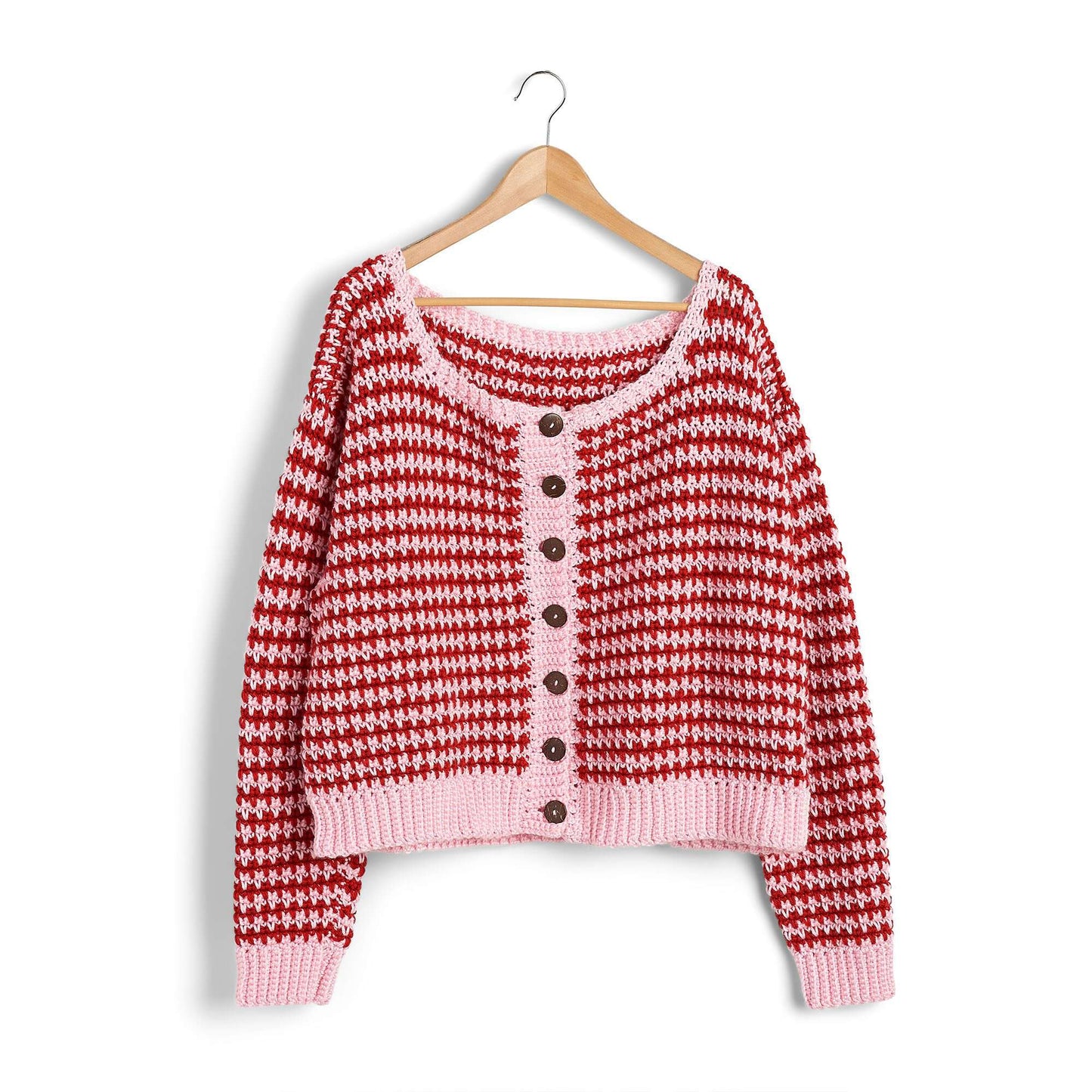 Caron Graphic Crochet Cardigan