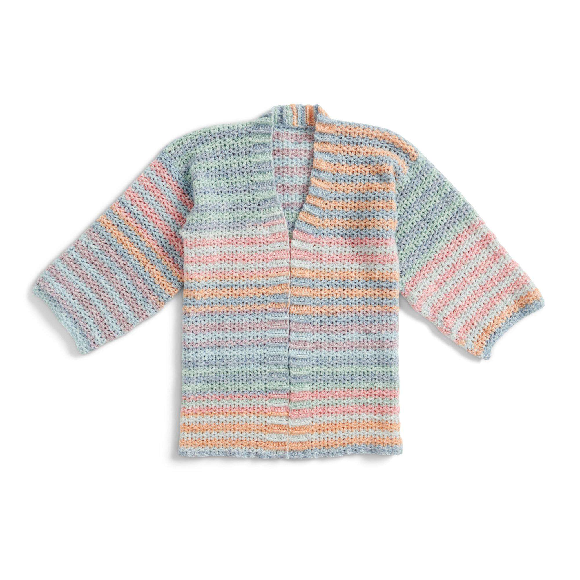 Caron Relaxed Crochet Cardigan (Digital Download)