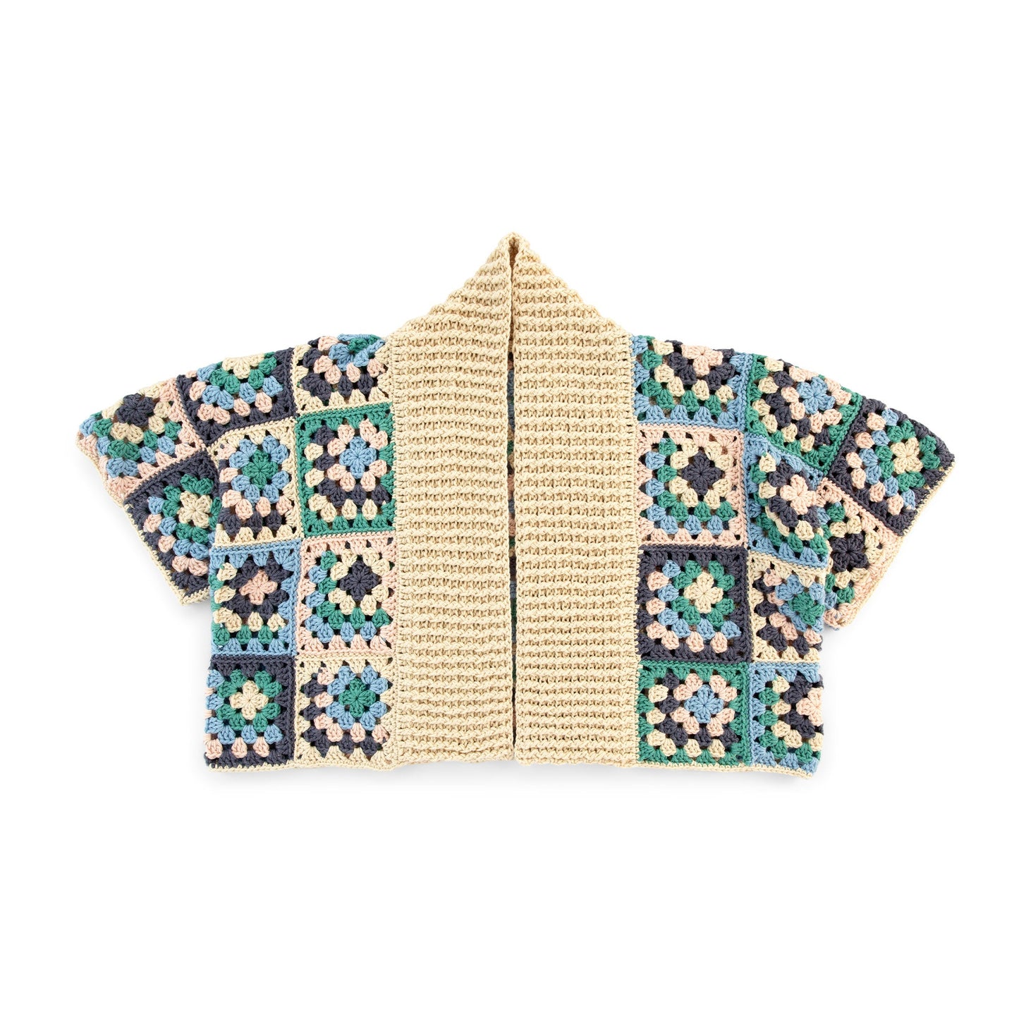 Caron Crochet Granny Boxy Cardigan (Digital Download)