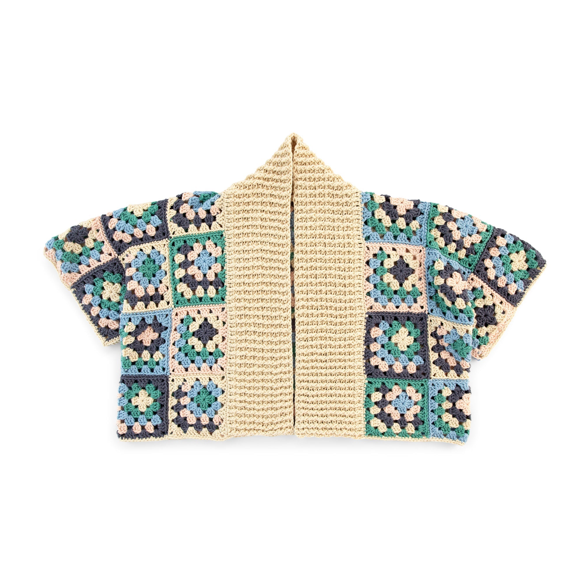Caron Crochet Granny Boxy Cardigan (Digital Download)