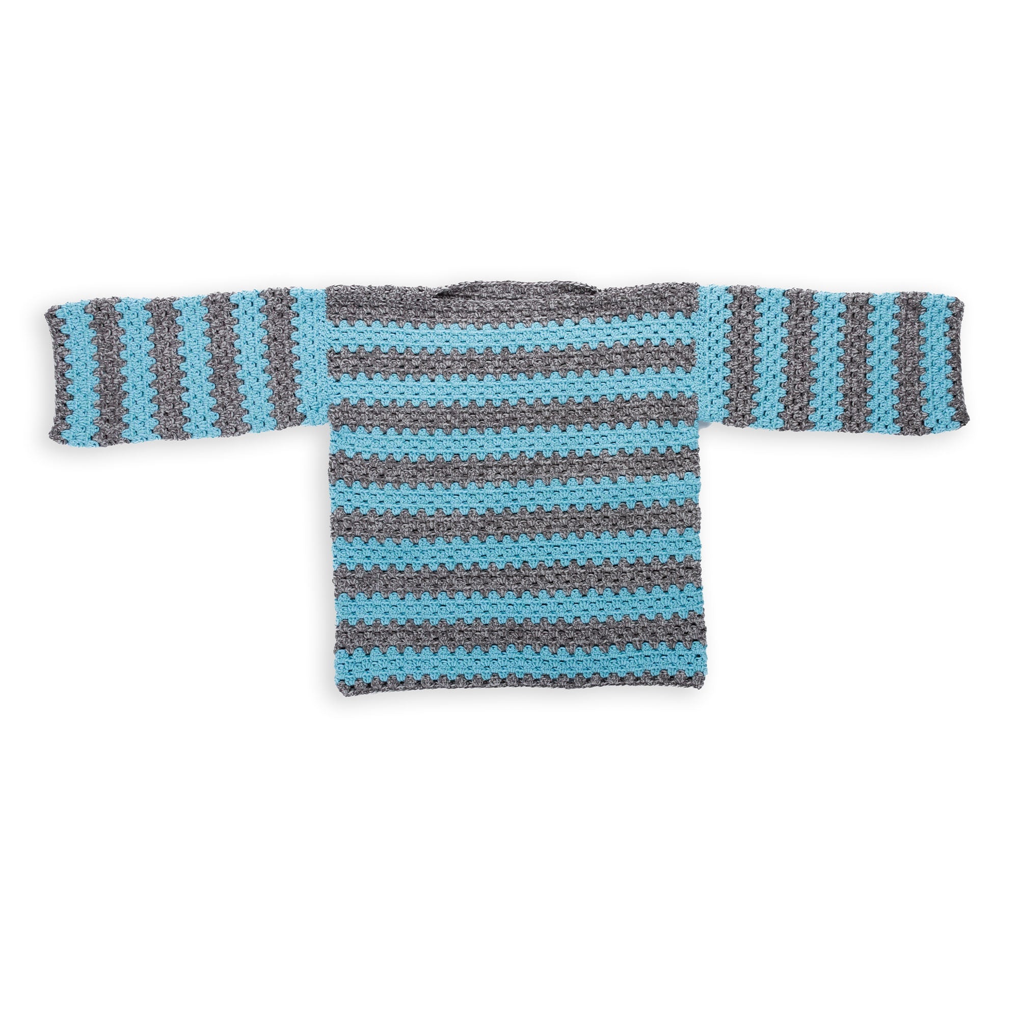 Caron Statement Stripes Crochet Pullover (Digital Download)