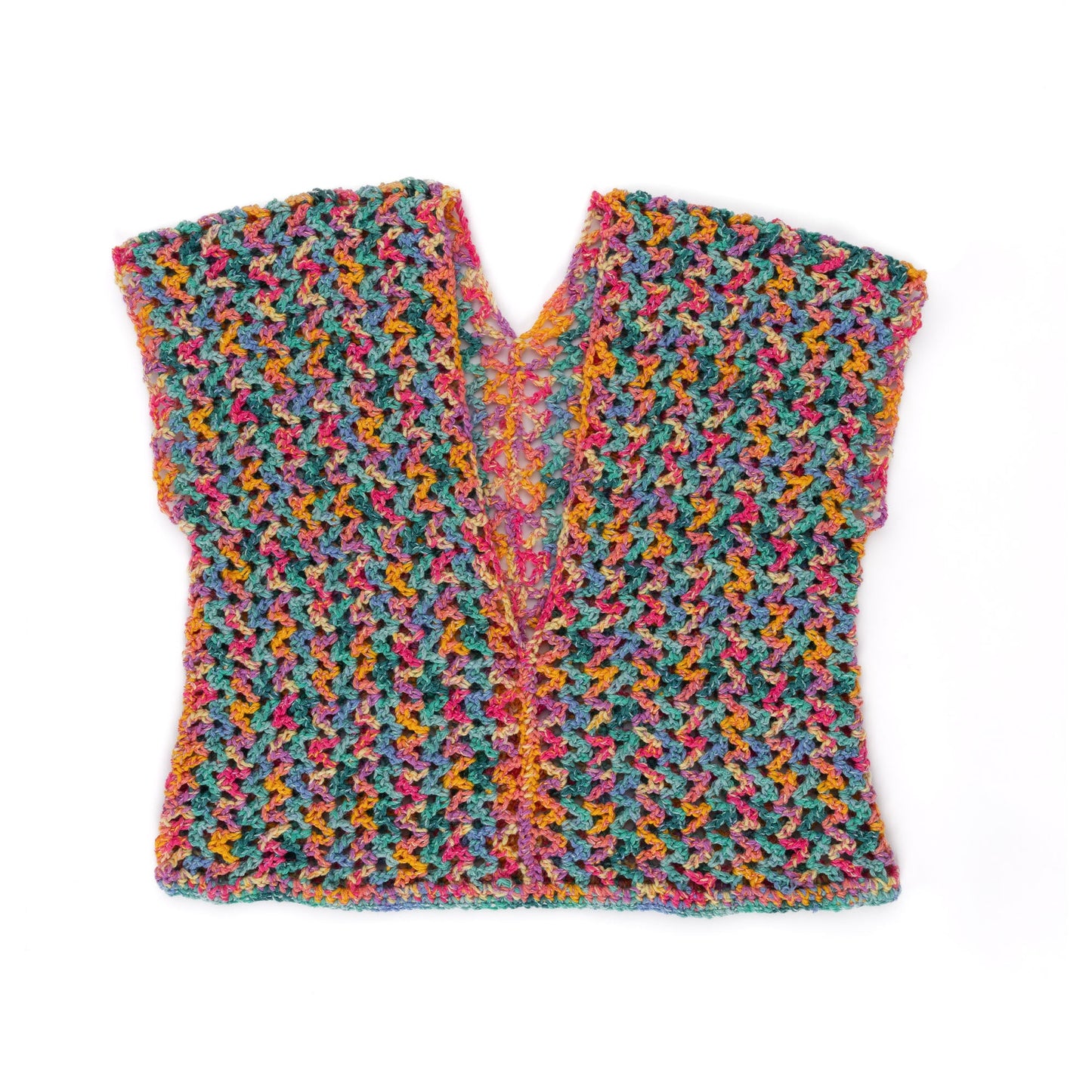 Caron Crochet Side to Side Stripe Top (Digital Download)