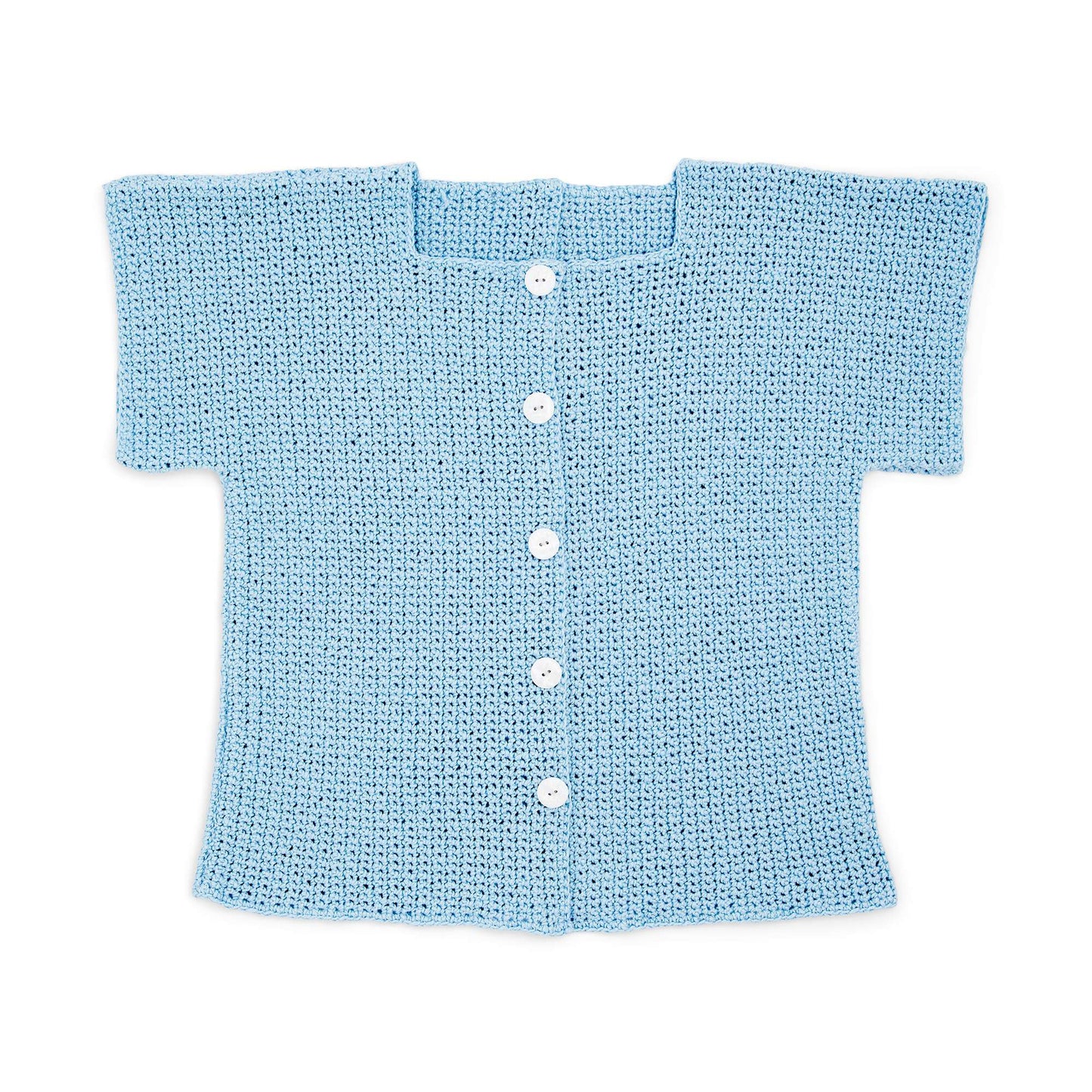 Caron Button Up Crochet Top (Digital Download)