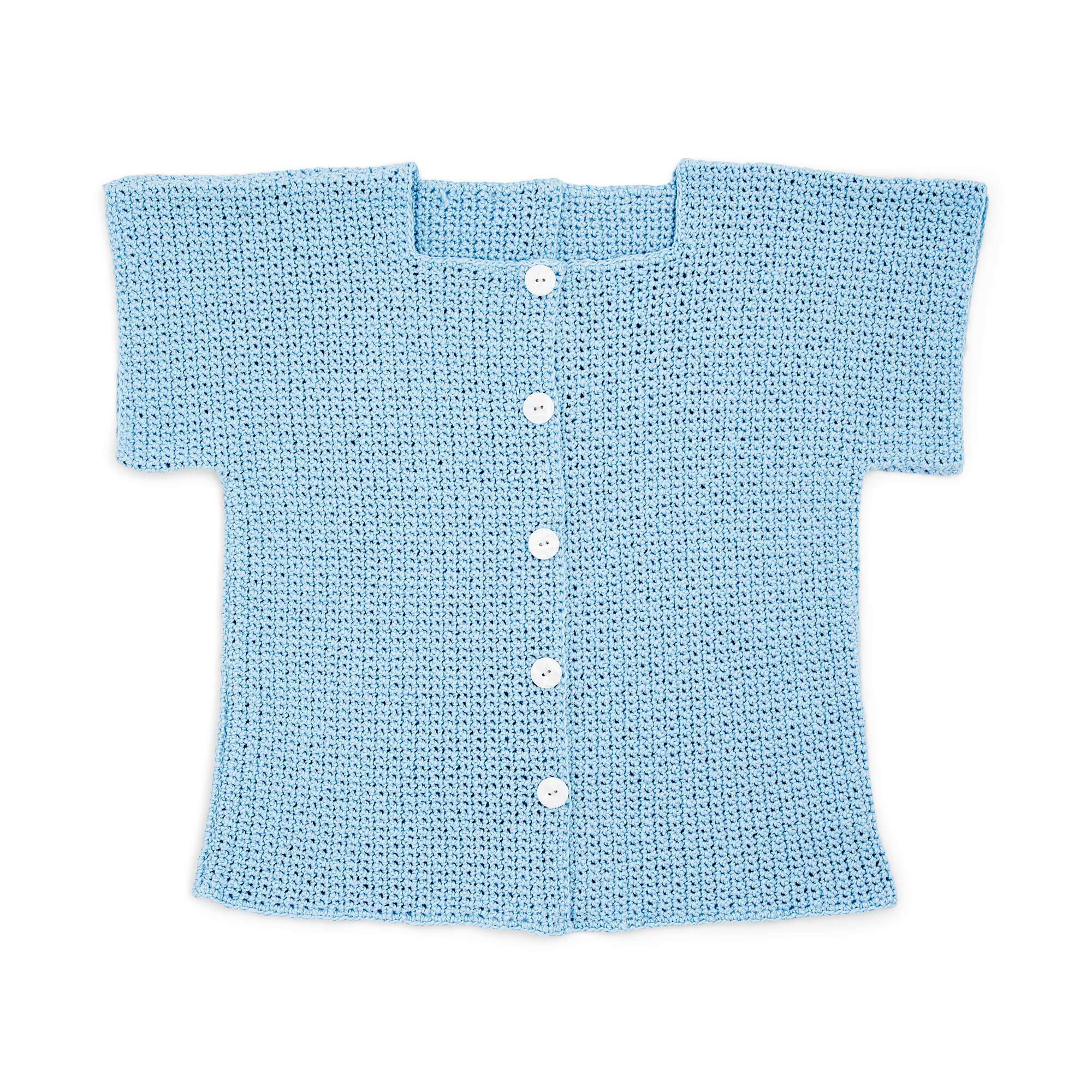 Caron Button Up Crochet Top (Digital Download)