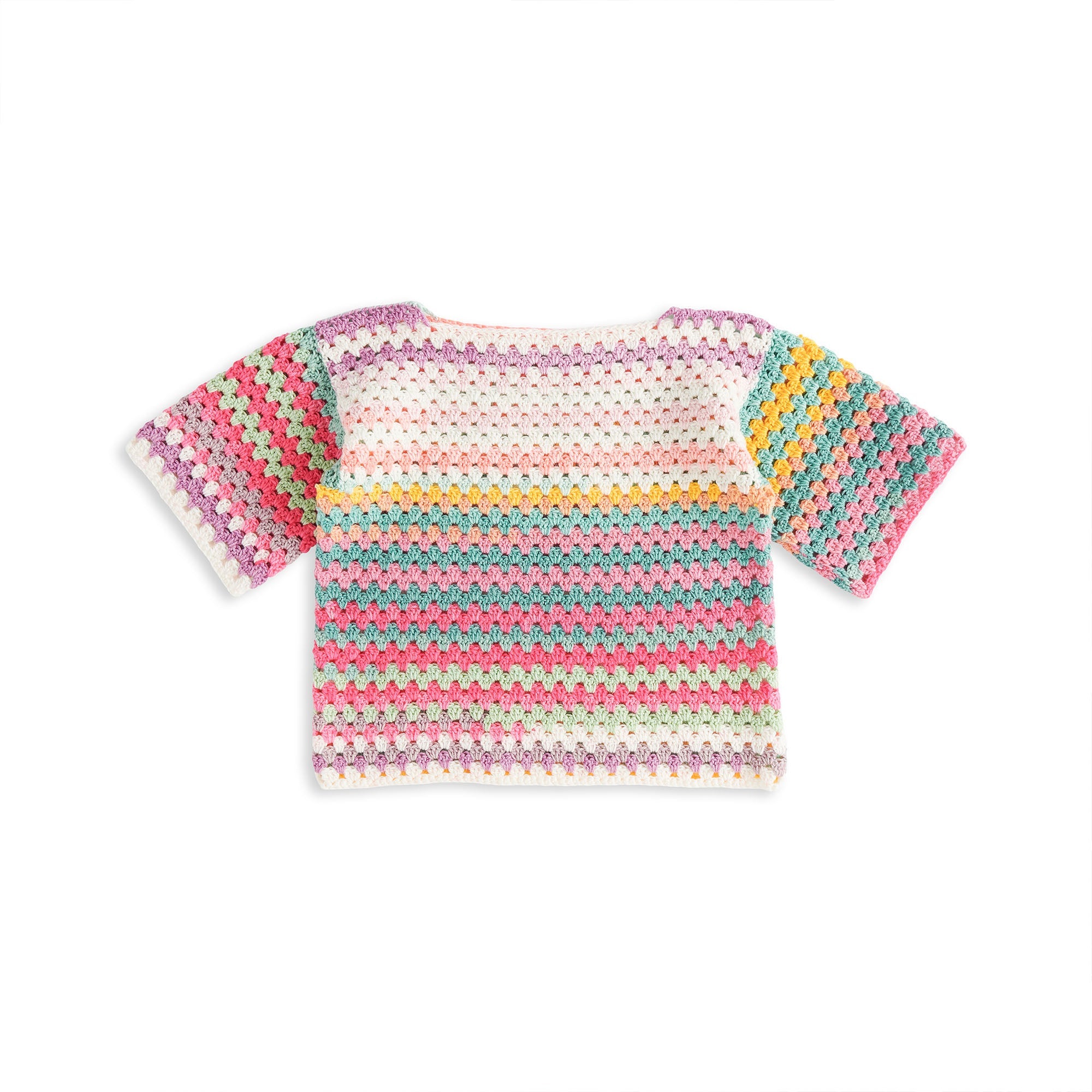 Caron Crochet Short Sleeved Top (Digital Download)