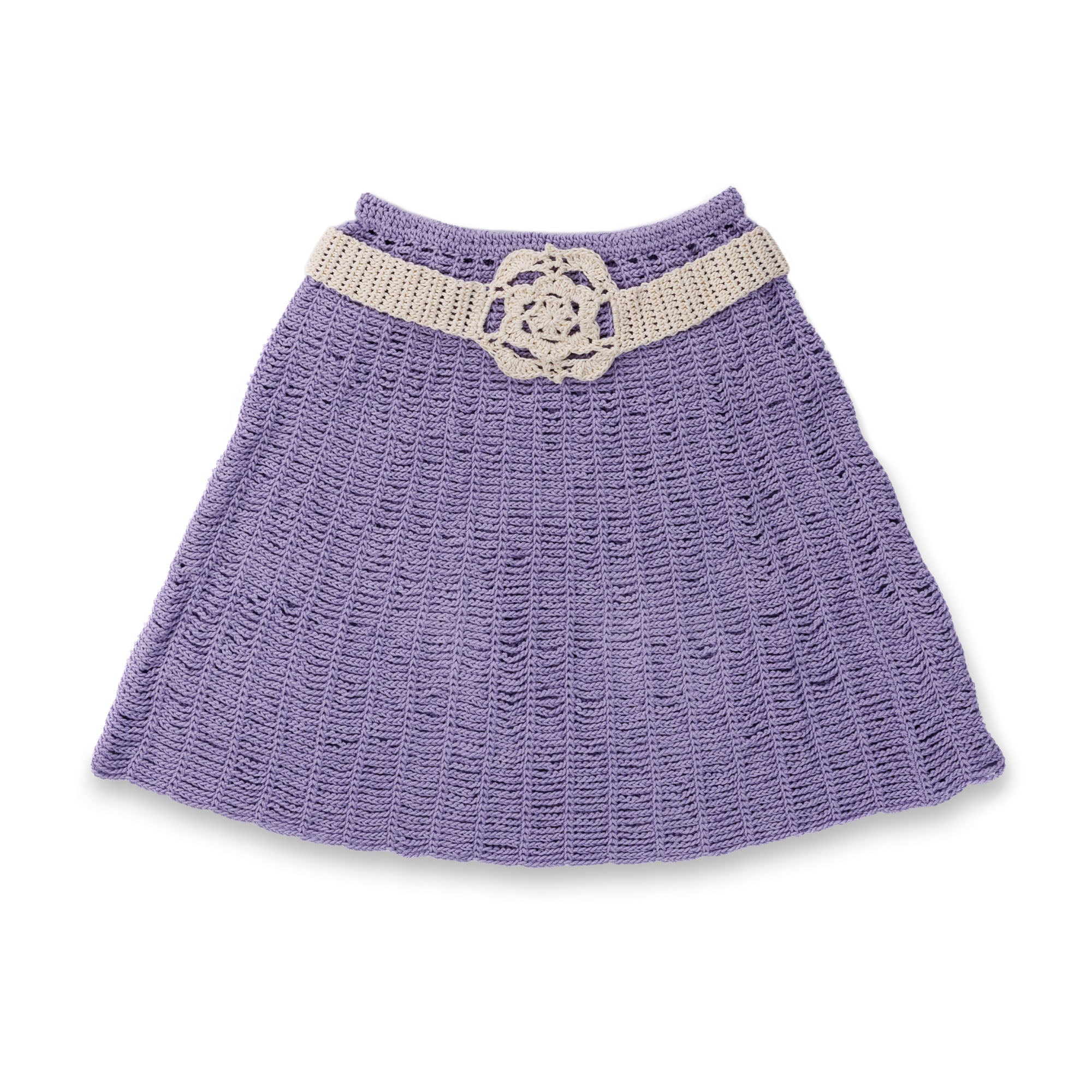 Caron Crochet Lacy Days Skirt and Belt