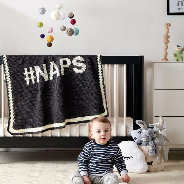 CROCHET PATTERN DOWNLOAD - CARON #NAPS CROCHET BLANKET PATTERN