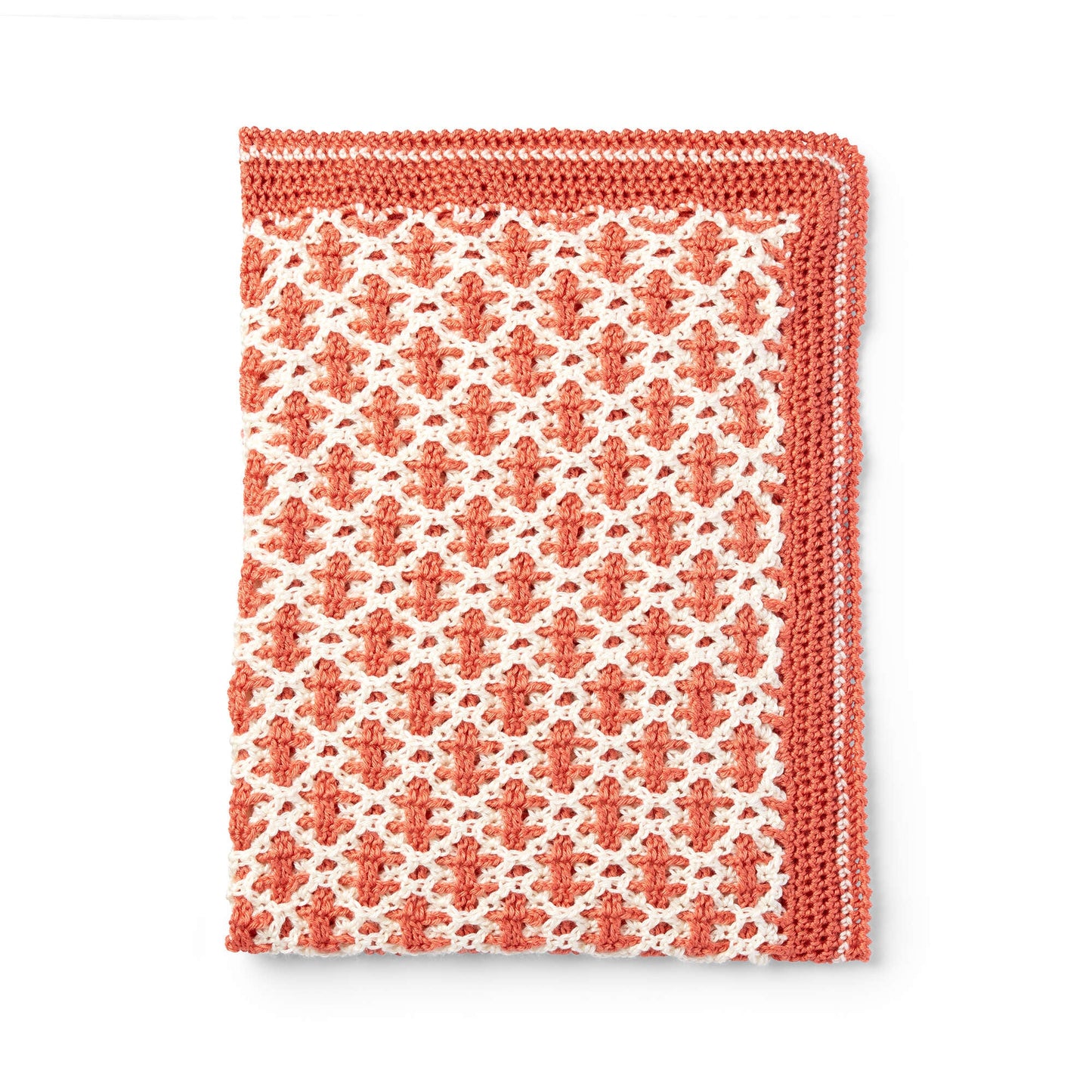 Caron Interlocking Stitch Crochet Blanket (Digital Download)