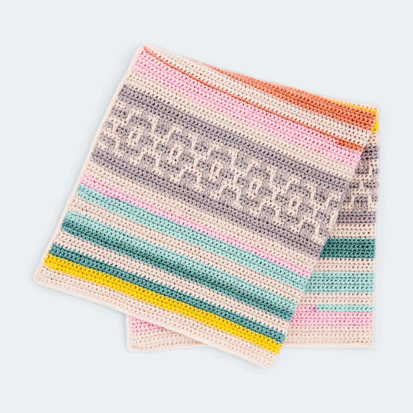 Caron Geo Baby Crochet Blanket (Digital Download)