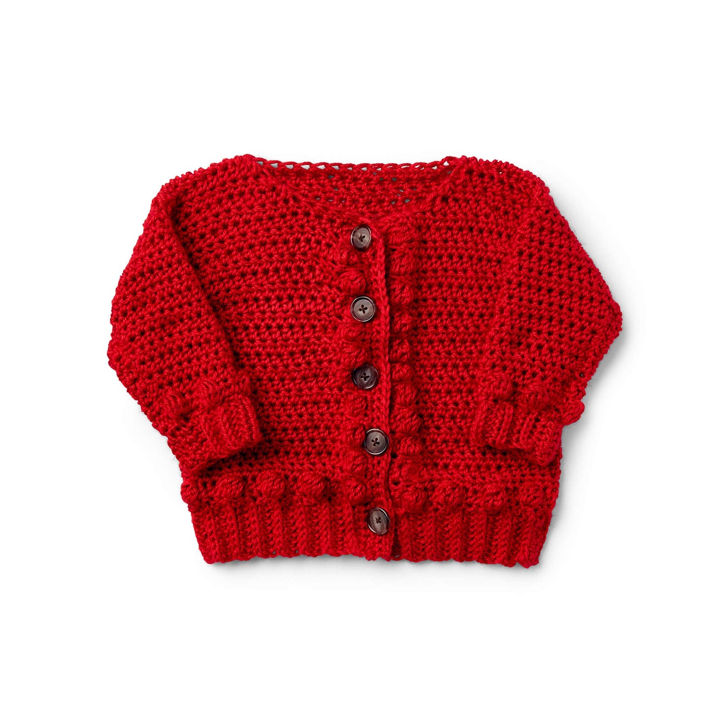 Caron Bobbly Baby Crochet Cardigan (Digital Download)