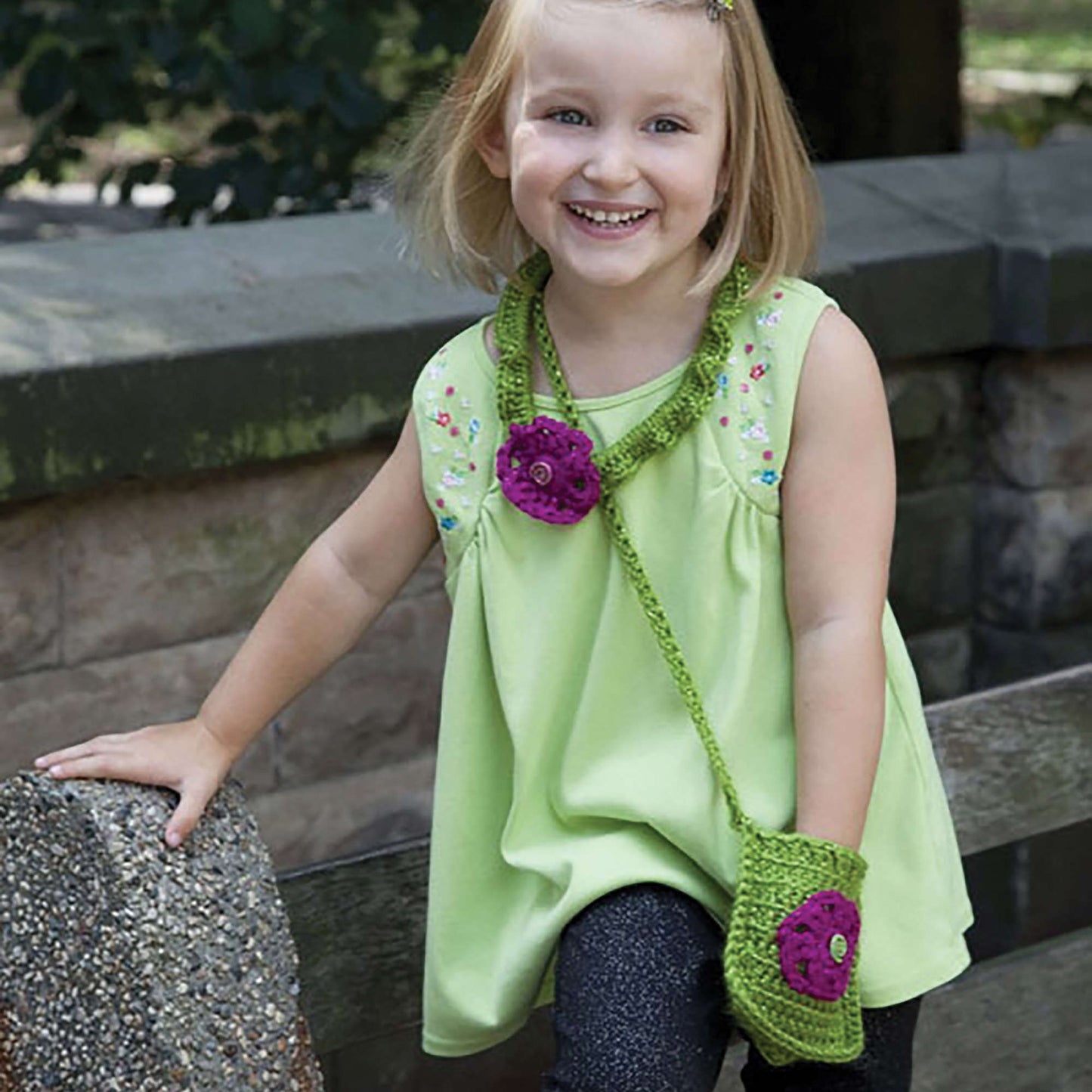 Caron Crochet Necklace & Purse Set (Digital Download)