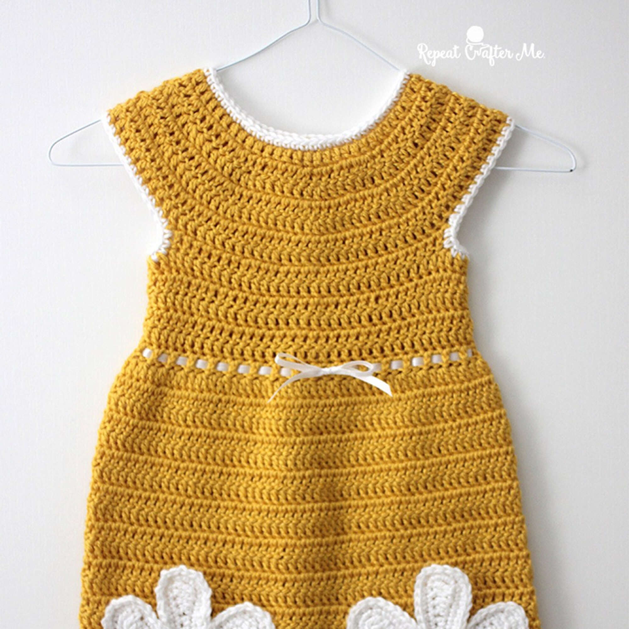 Caron Crochet Daisy Dress