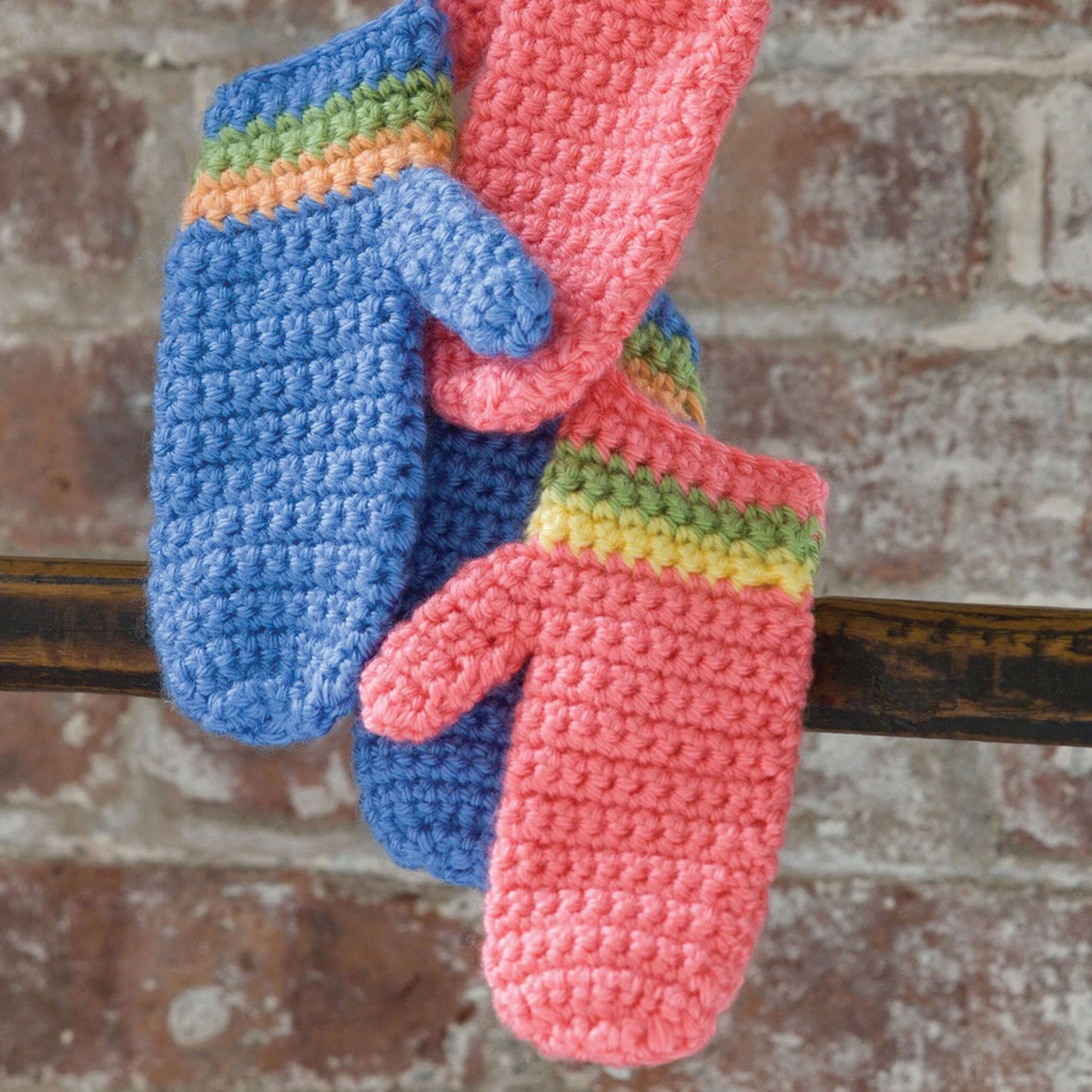 Caron Striped Mittens (Digital Download)