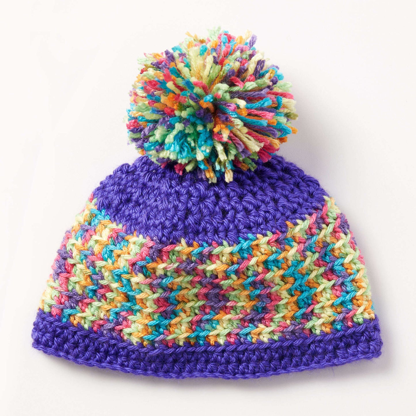 Caron Crochet Chasing Rainbows Hat (Digital Download)