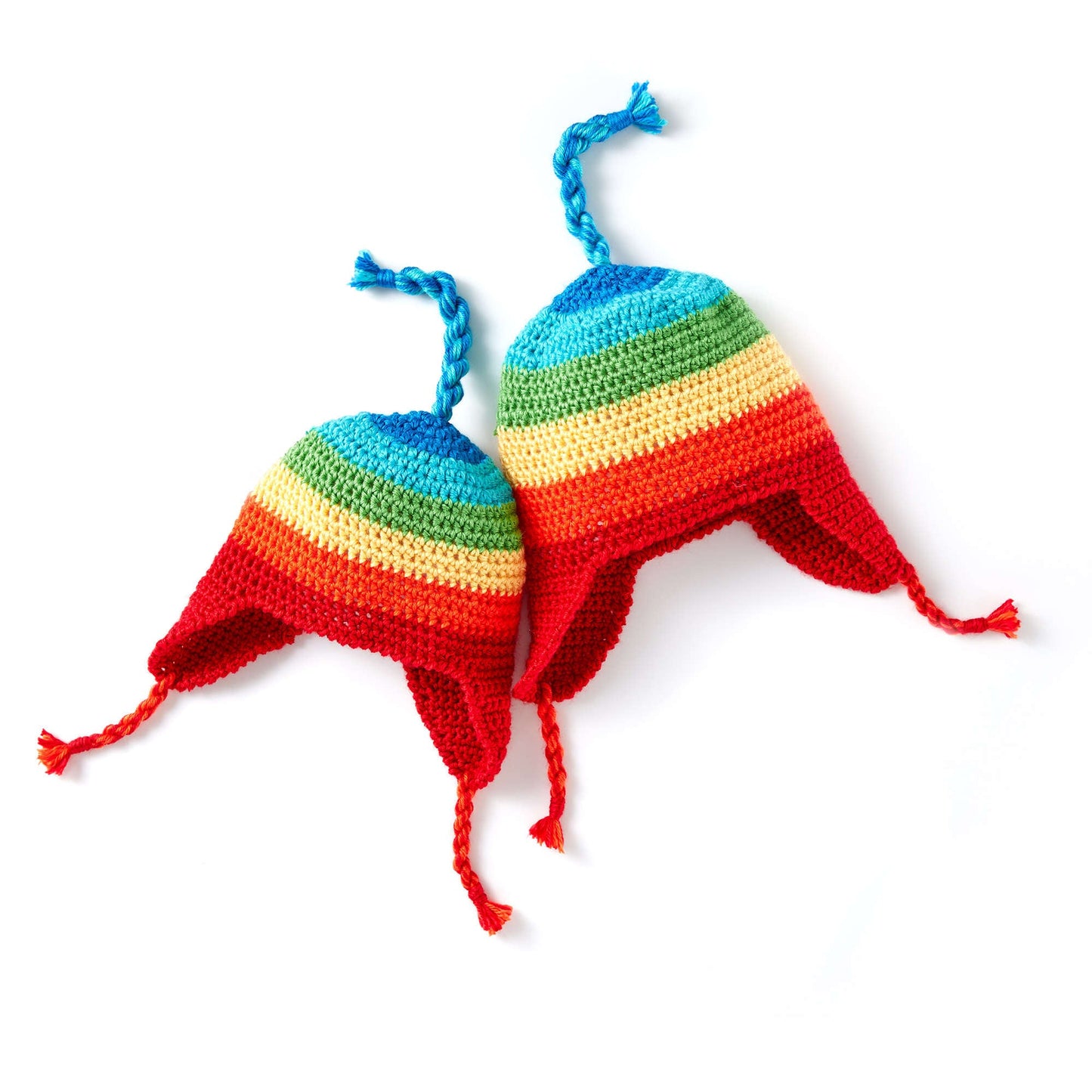Caron Rainbow Crochet Hat (Digital Download)