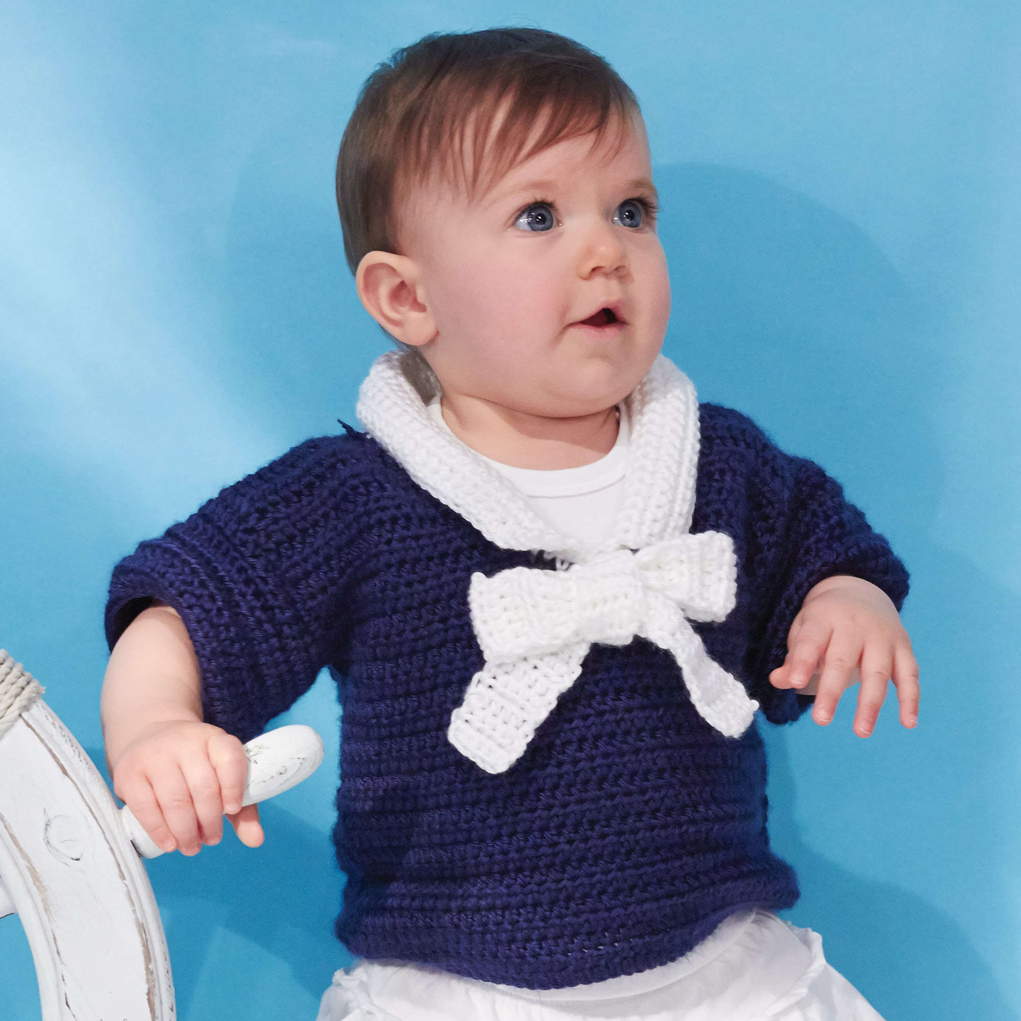 Caron Crochet Nautical Toddler's Top (Digital Download)