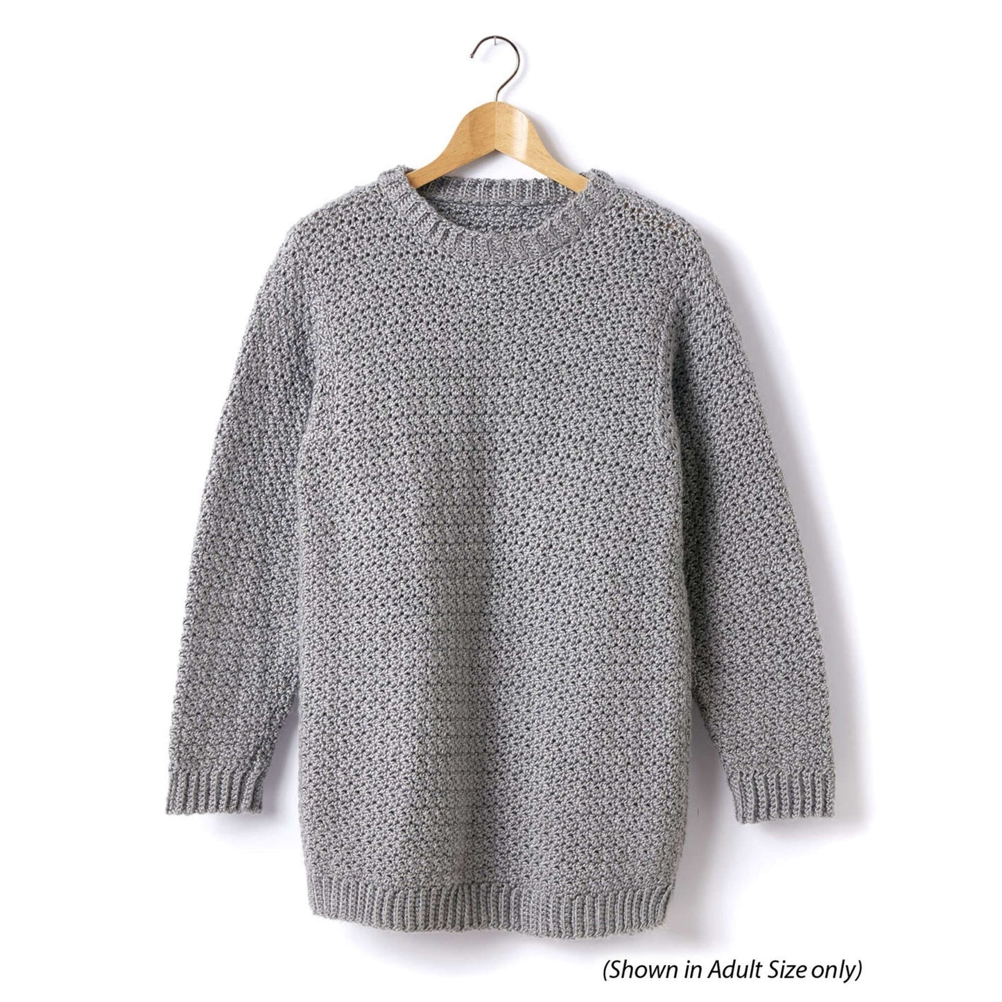 Caron Child's Crochet Crew Neck Pullover (Digital Download)