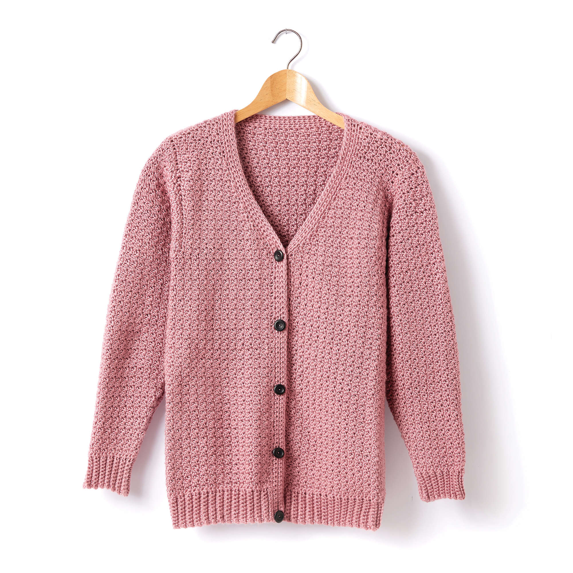 Caron Child's Crochet V-Neck Cardigan (Digital Download)