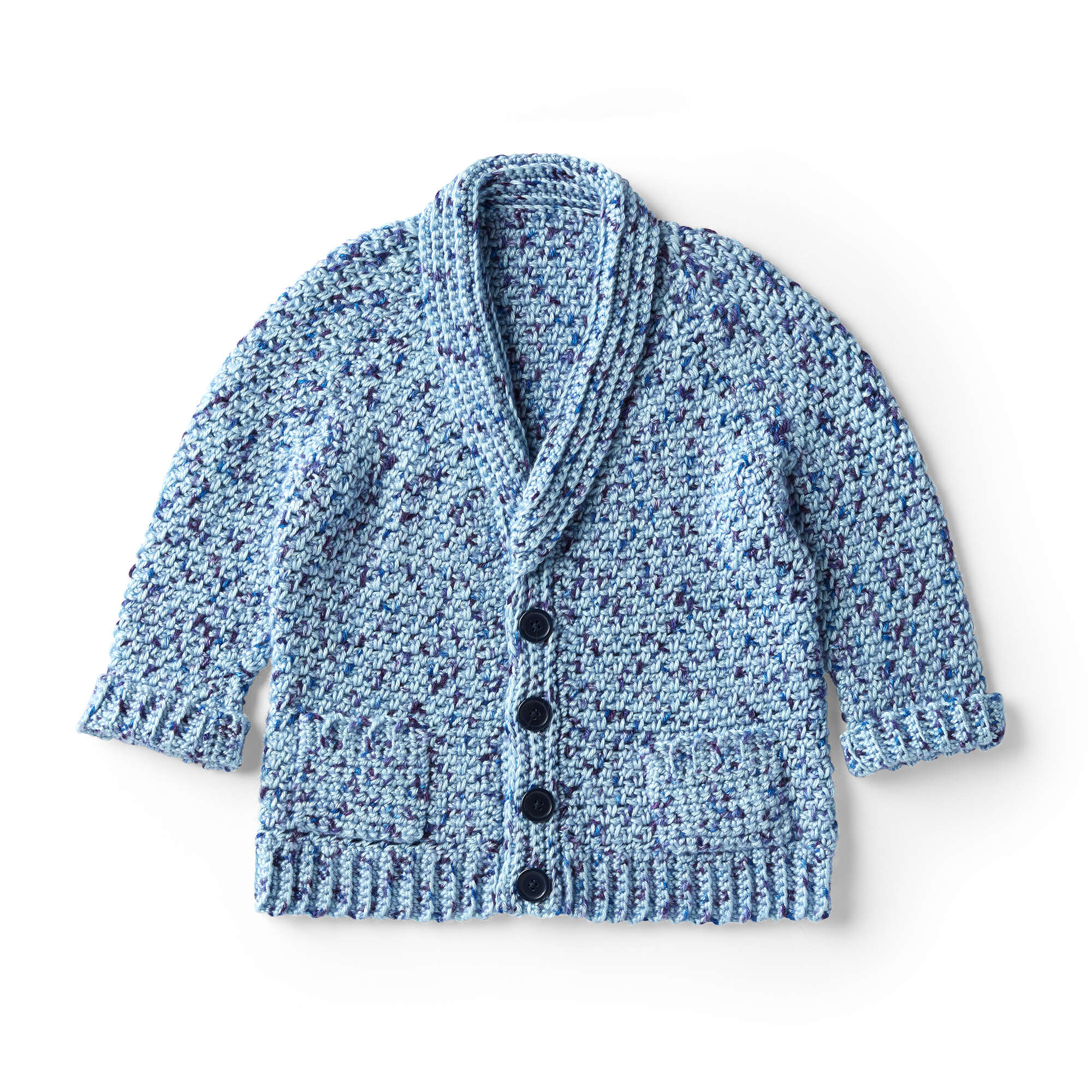 Caron Grandpa Junior Crochet Cardigan (Digital Download)