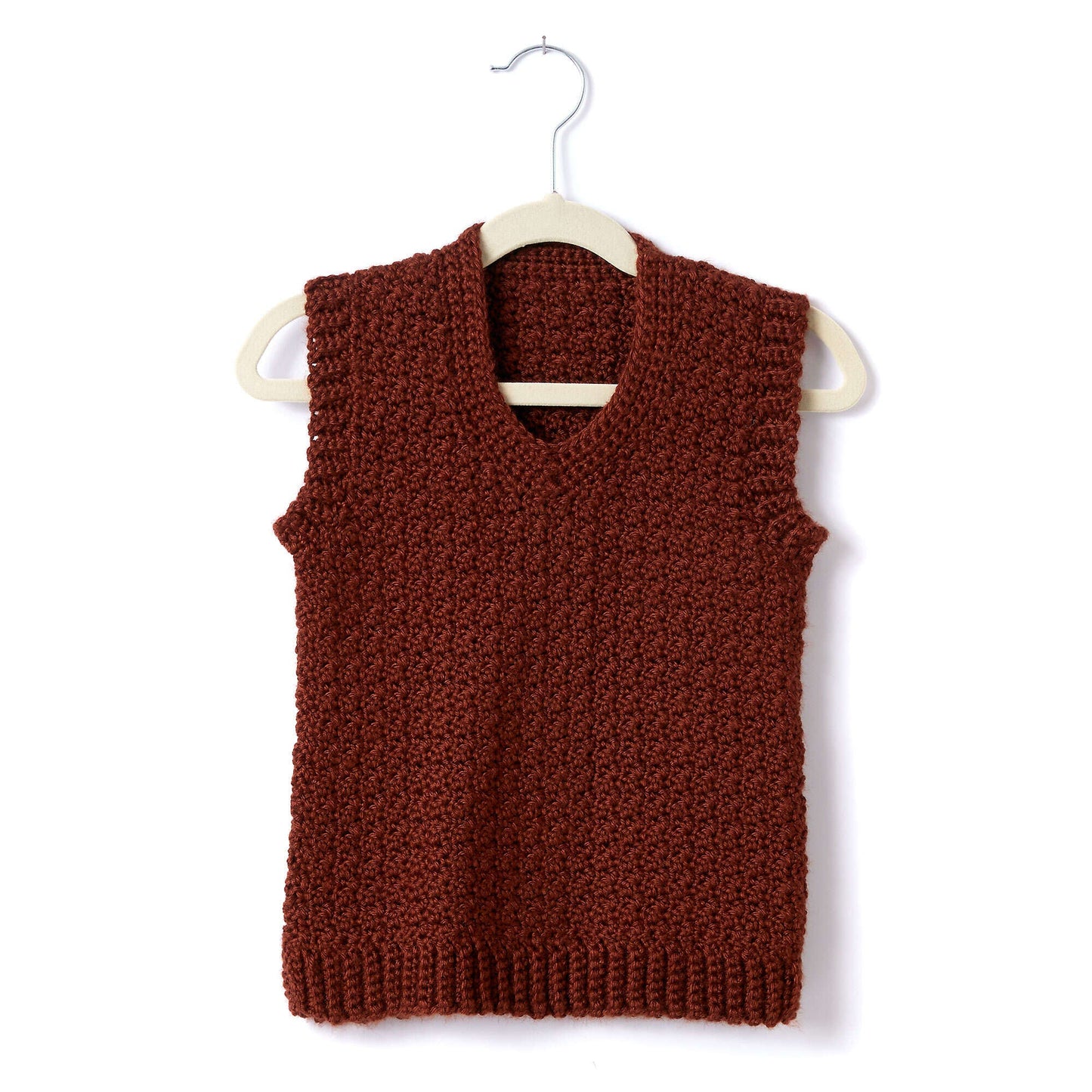 Caron Child's Crochet V-Neck Vest (Digital Download)