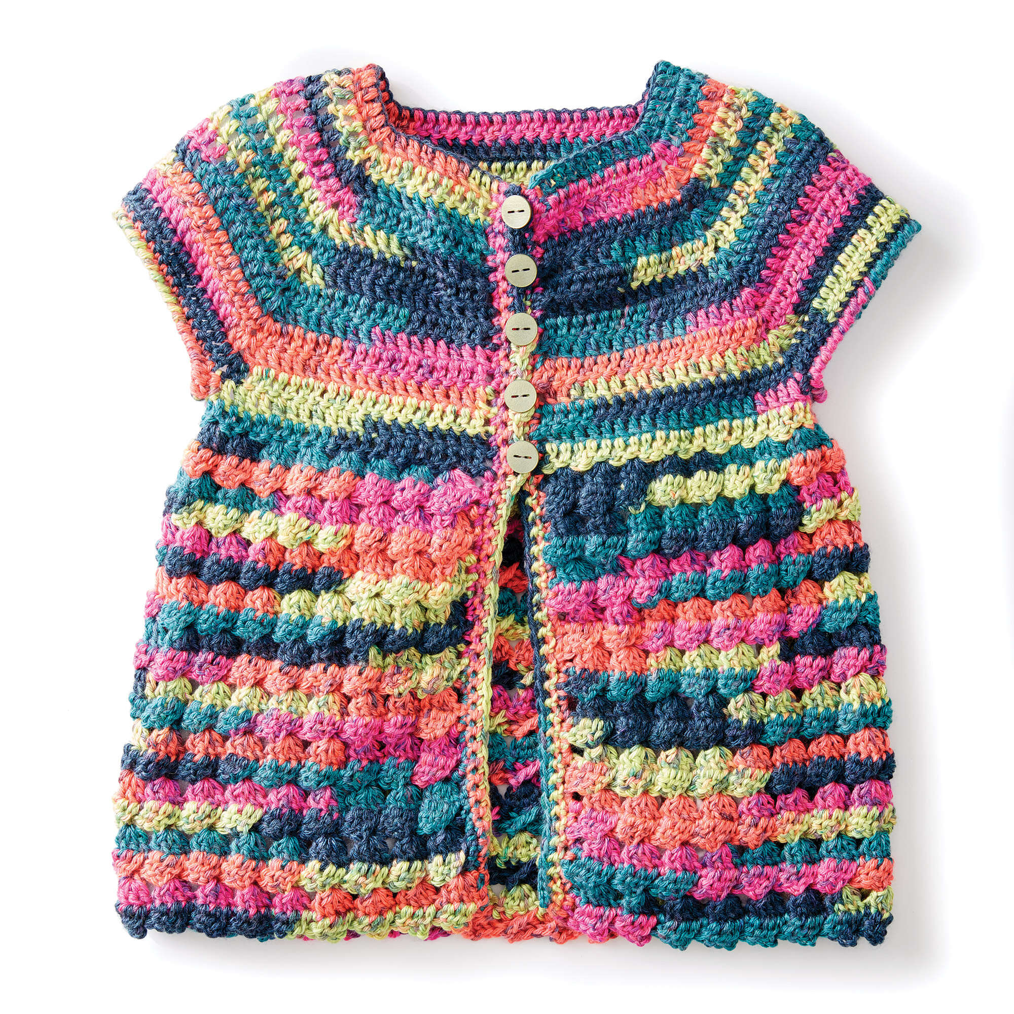 Caron Easy Way Down Crochet Cardigan (Digital Download)
