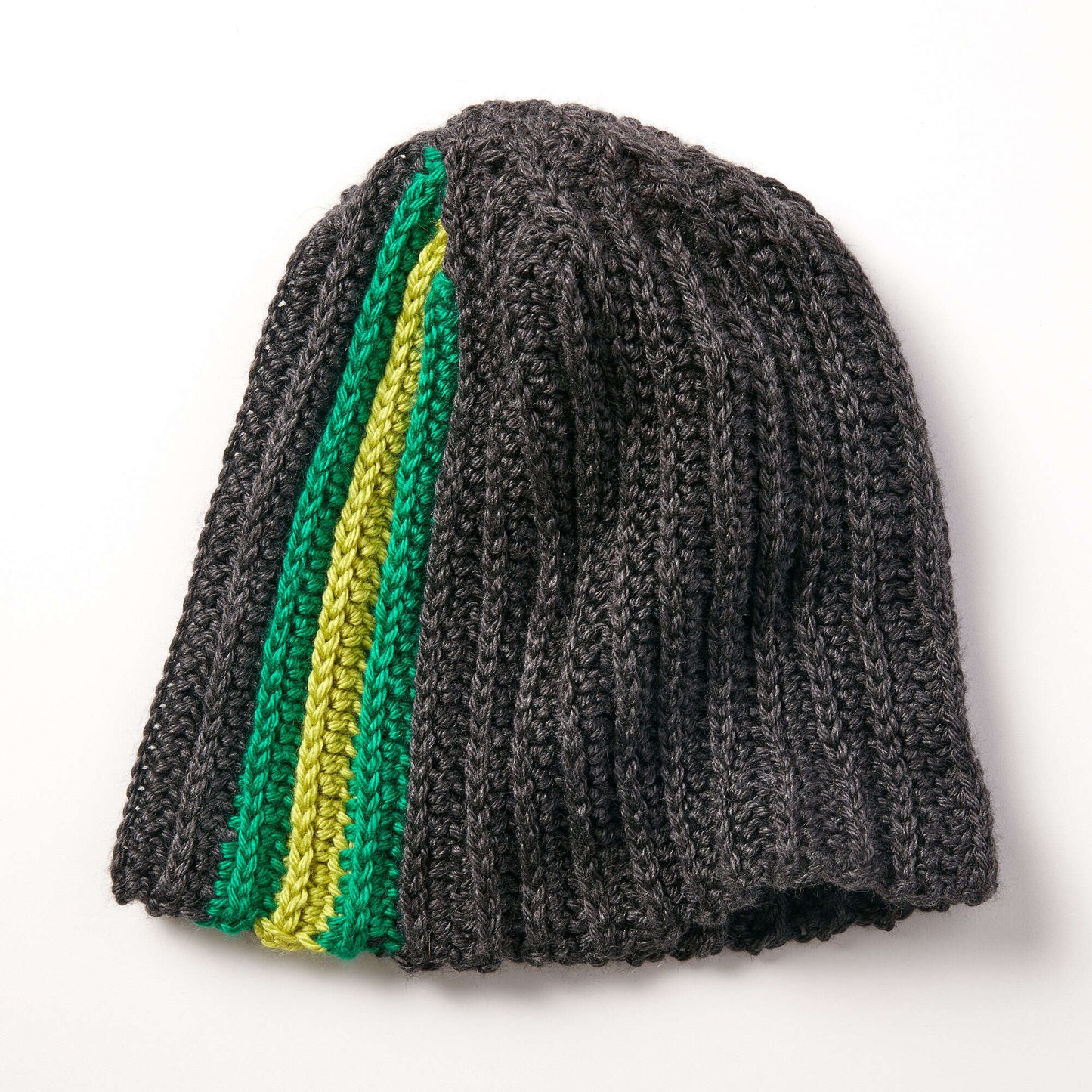 Caron Crochet Stripes On the Side Hat
