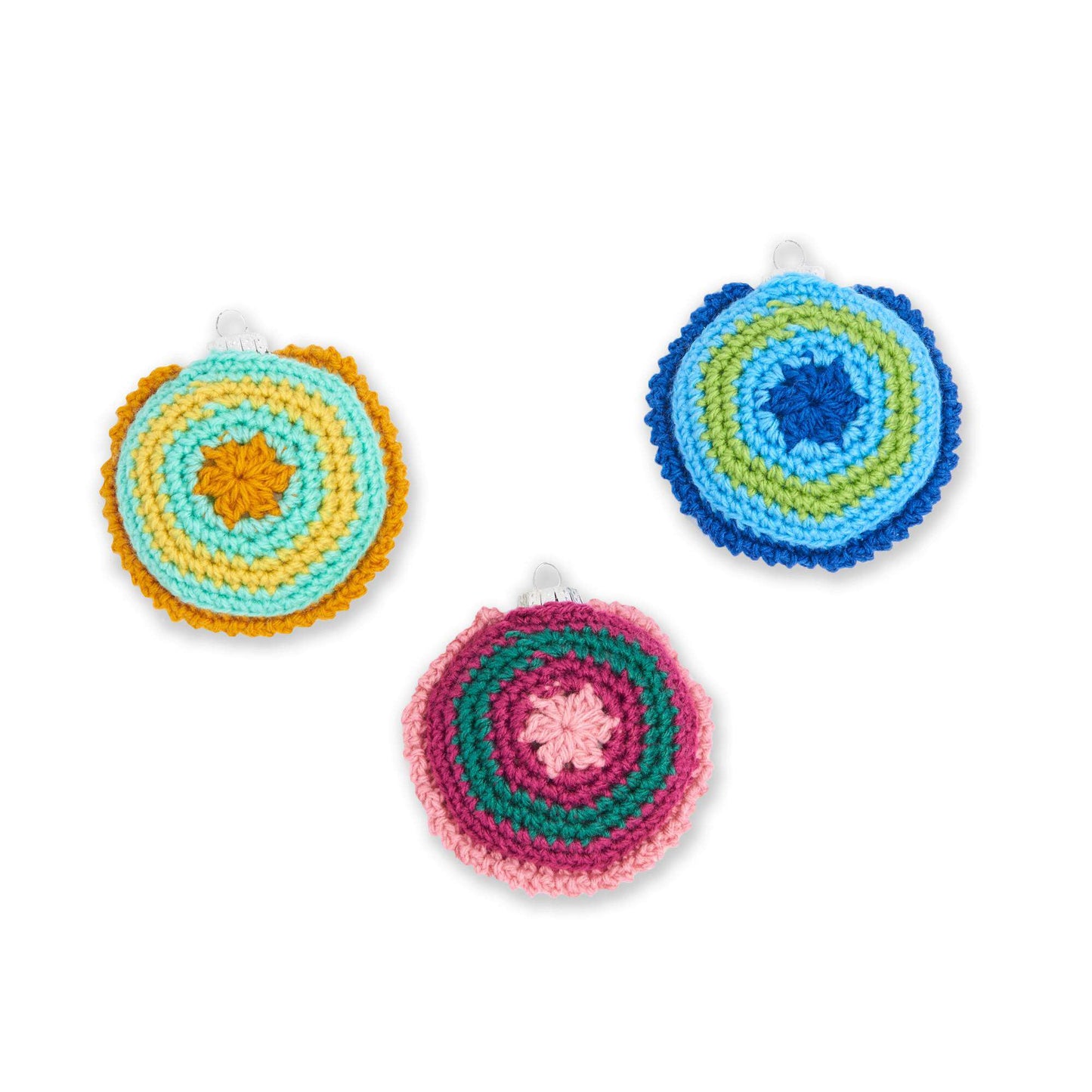 Caron Radiating Rings Crochet Ornaments (Digital Download)
