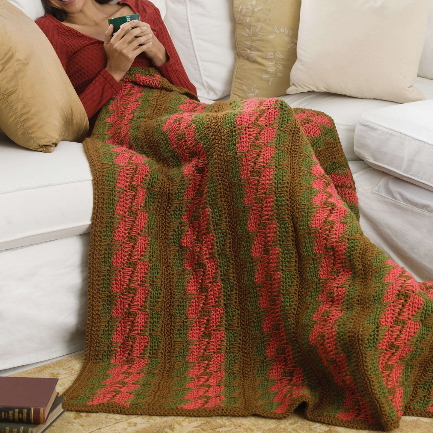 Caron Crochet Bargello Throw (Digital Download)