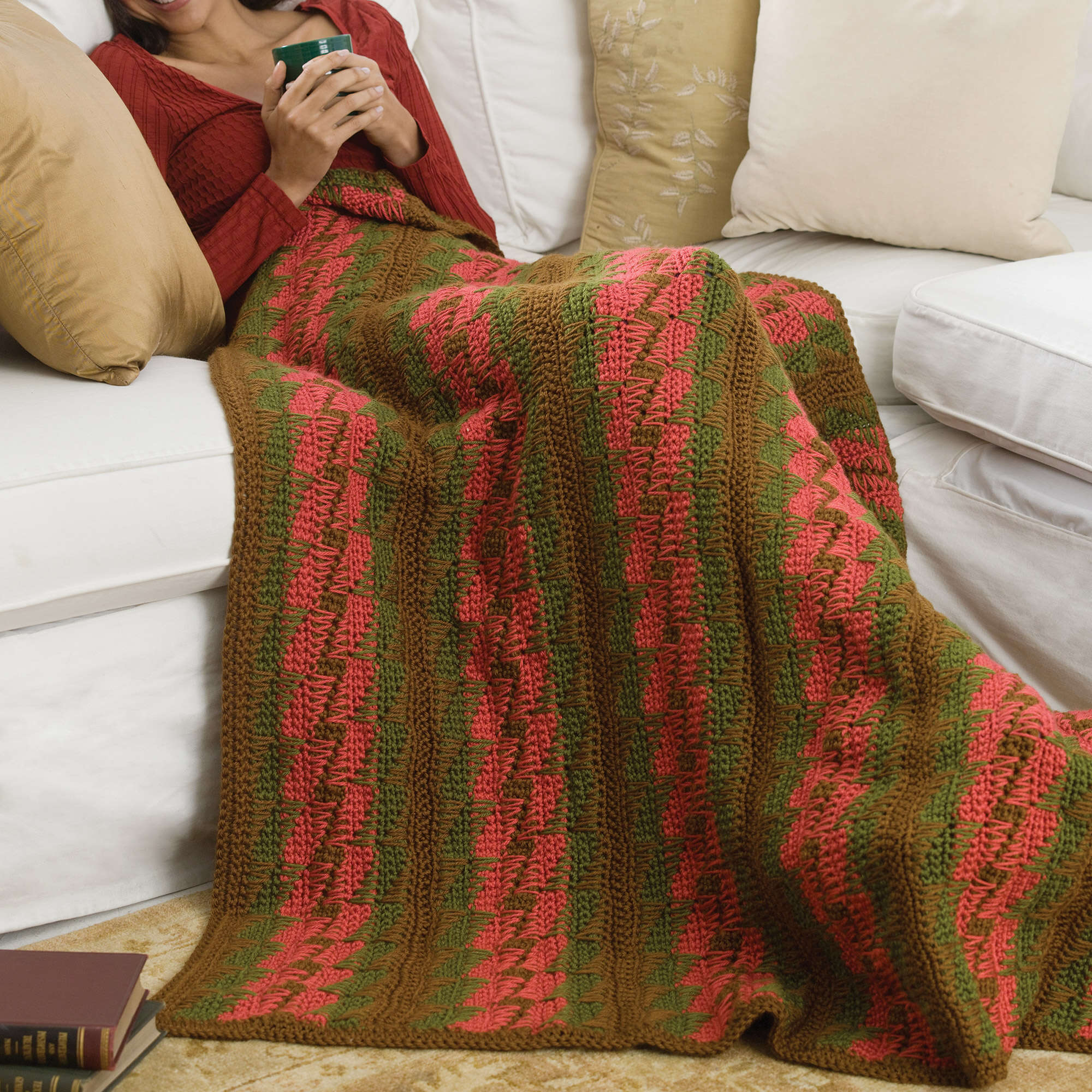 Caron Crochet Bargello Throw (Digital Download)