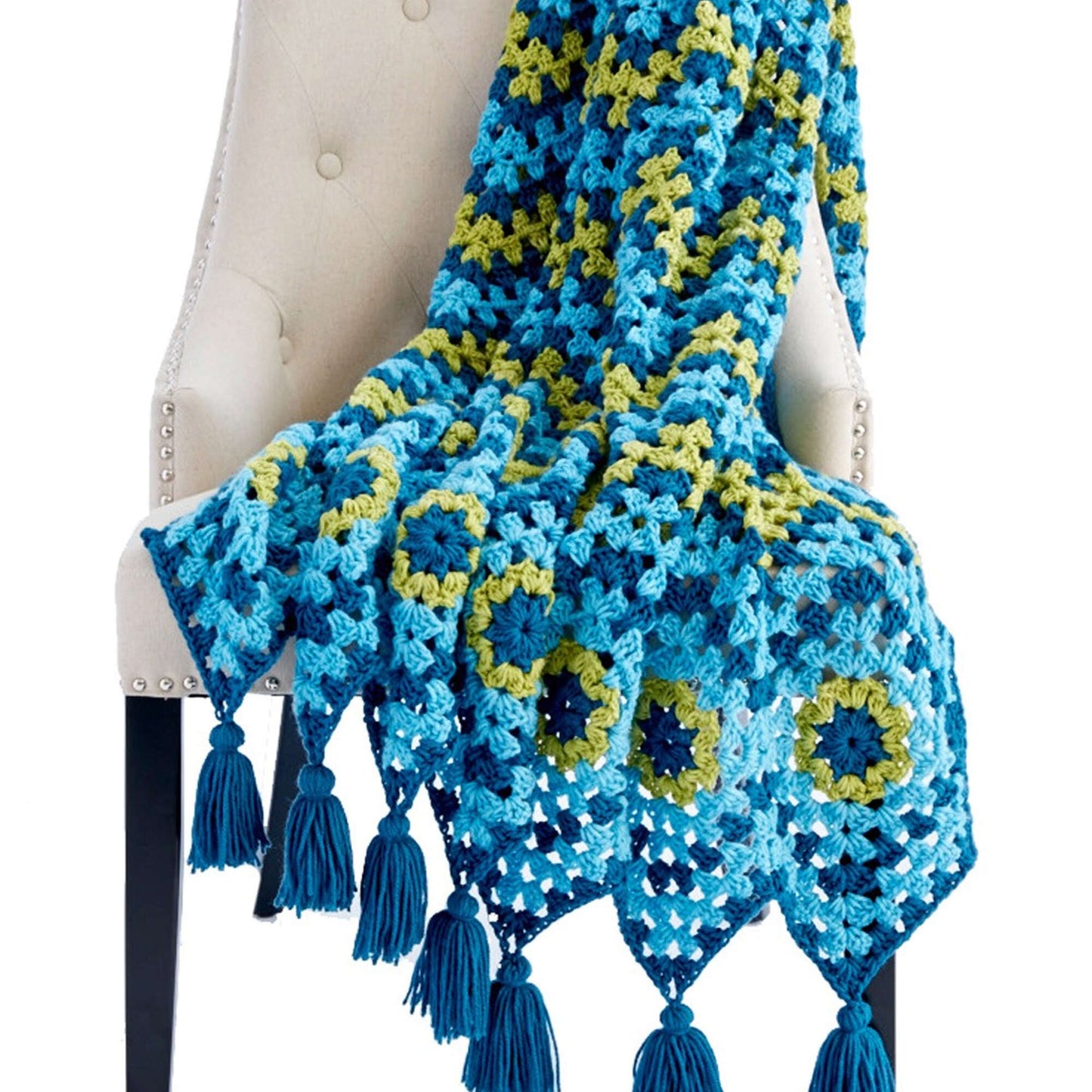Caron Waving to Granny Crochet Blanket (Digital Download)