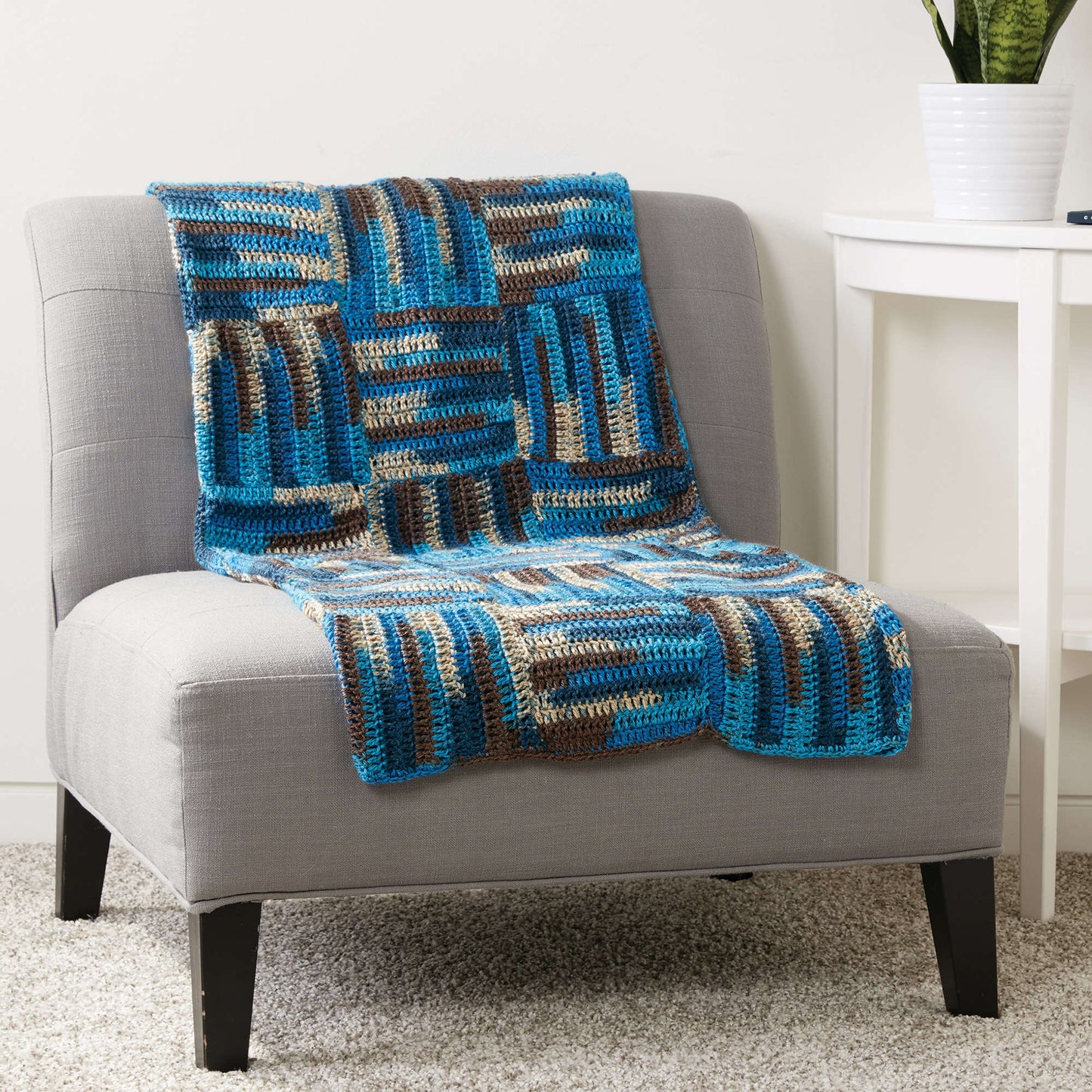 Caron Parquet Tiles Crochet Blanket (Digital Download)
