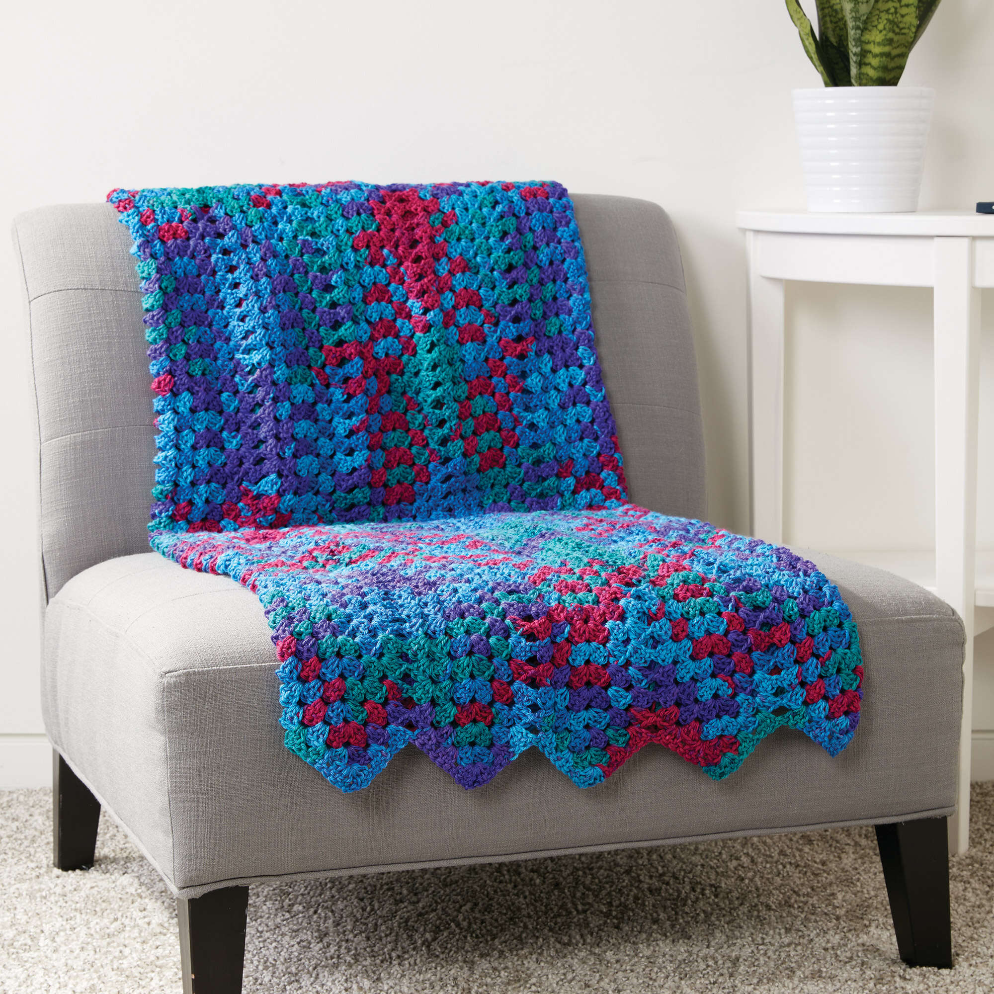 Caron Granny Stitch Chevron Blanket (Digital Download)