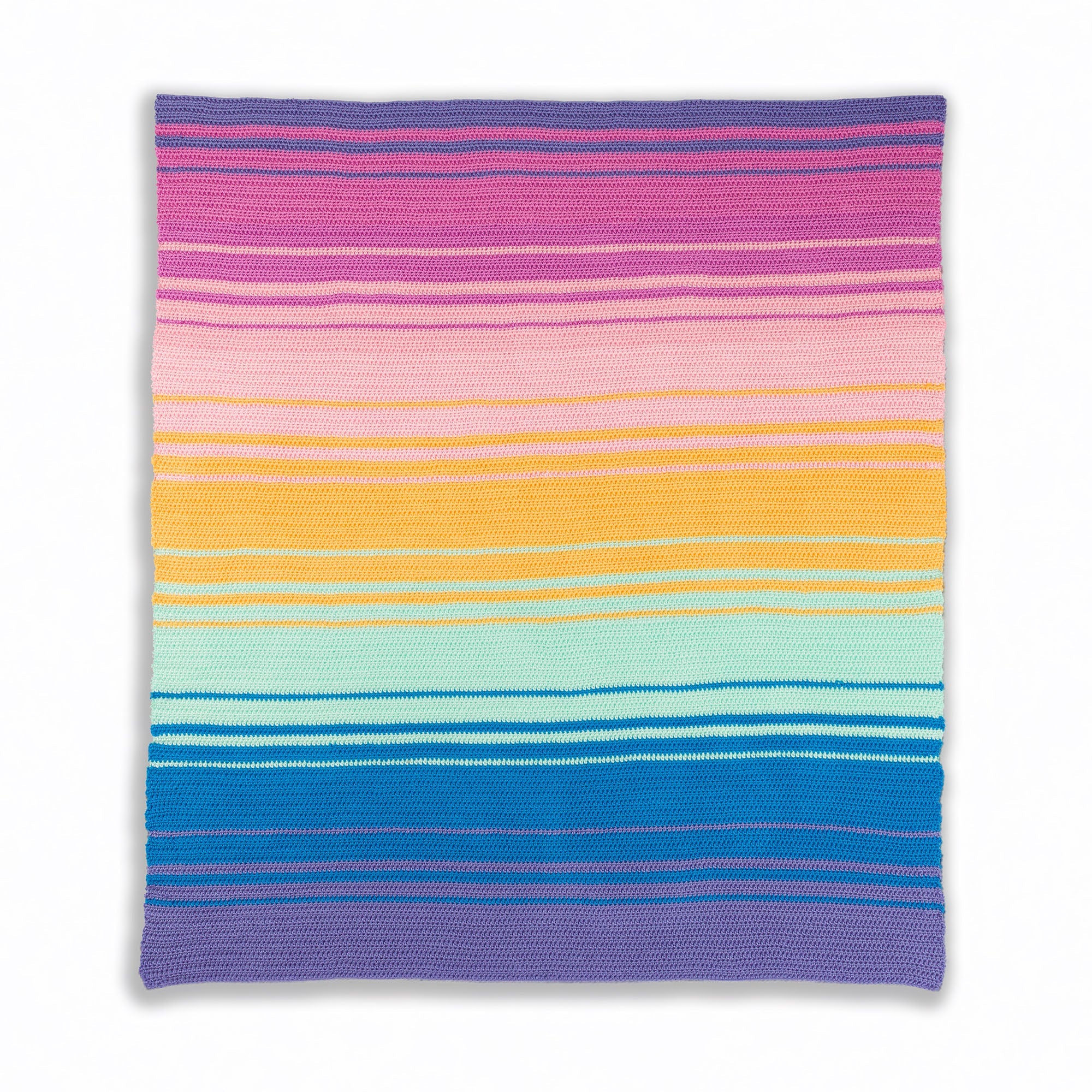 Spectrum Afghan Pattern - Rainbow Stripes