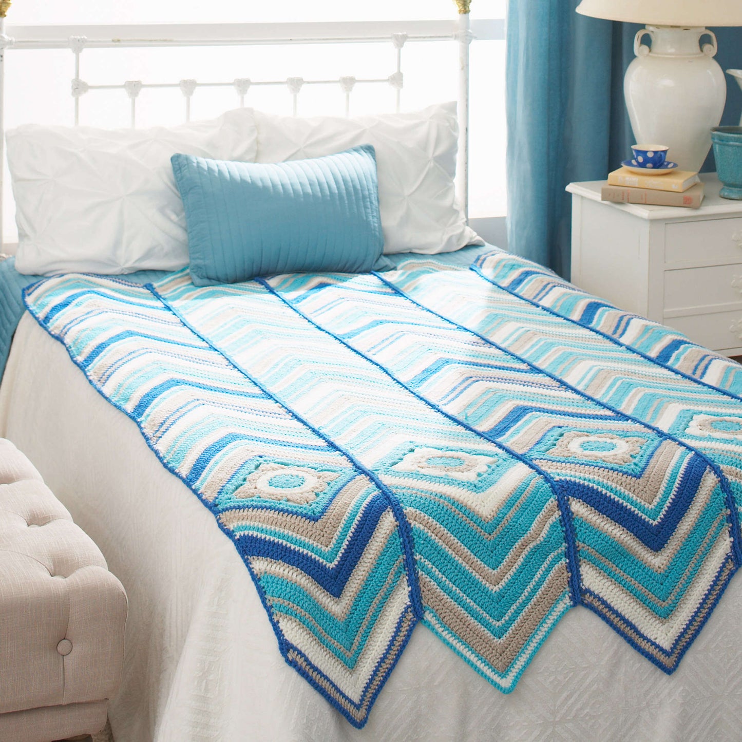 Caron Crochet Granny With Radiant Stripes (Digital Download)