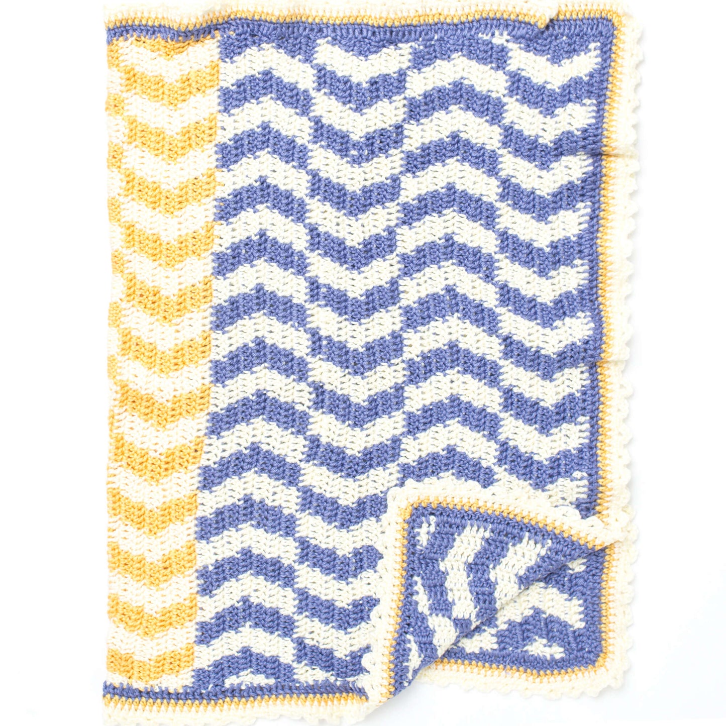 Caron Which Way Is Up Crochet Baby Blanket (Digital Download)