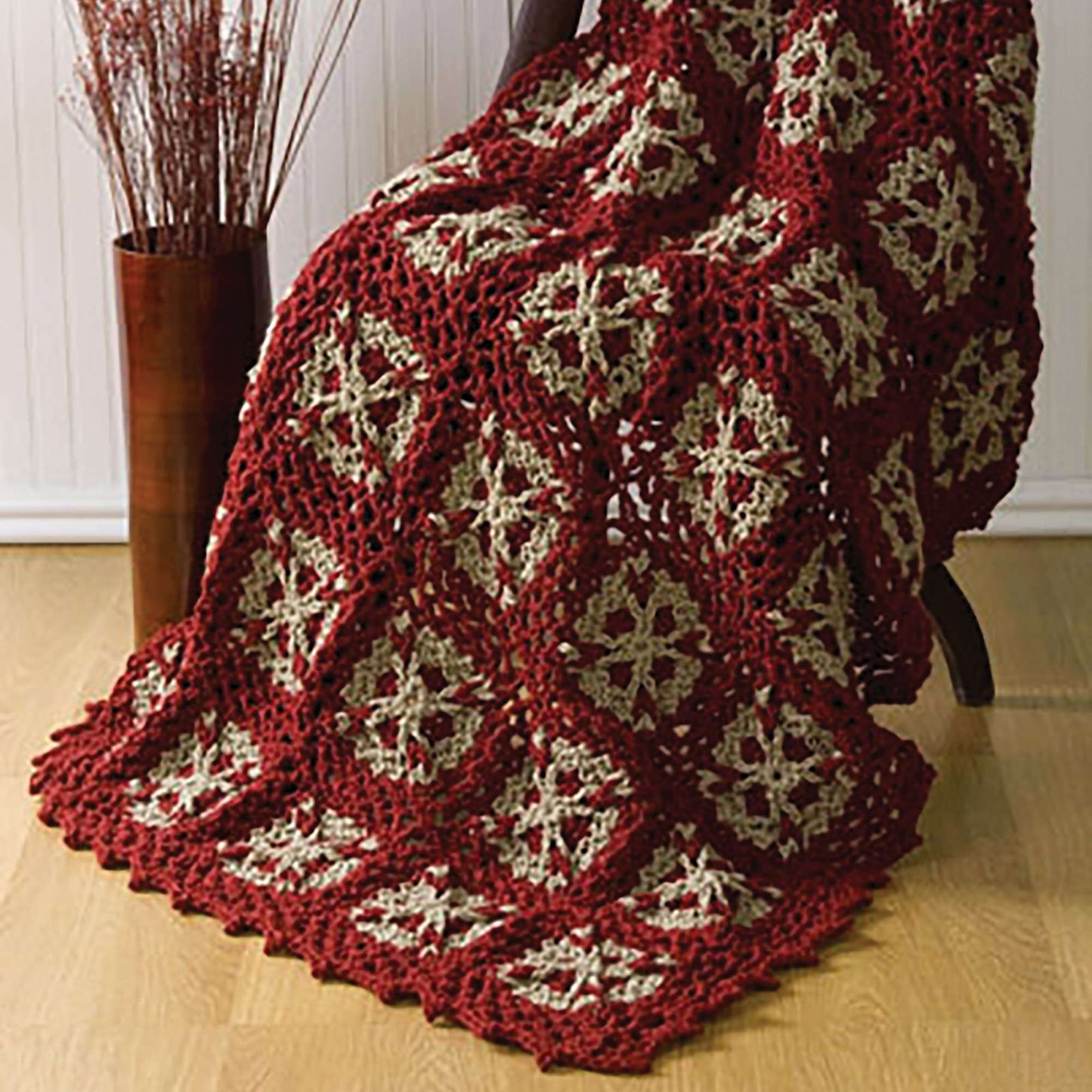 Caron Flower Throw (Digital Download)
