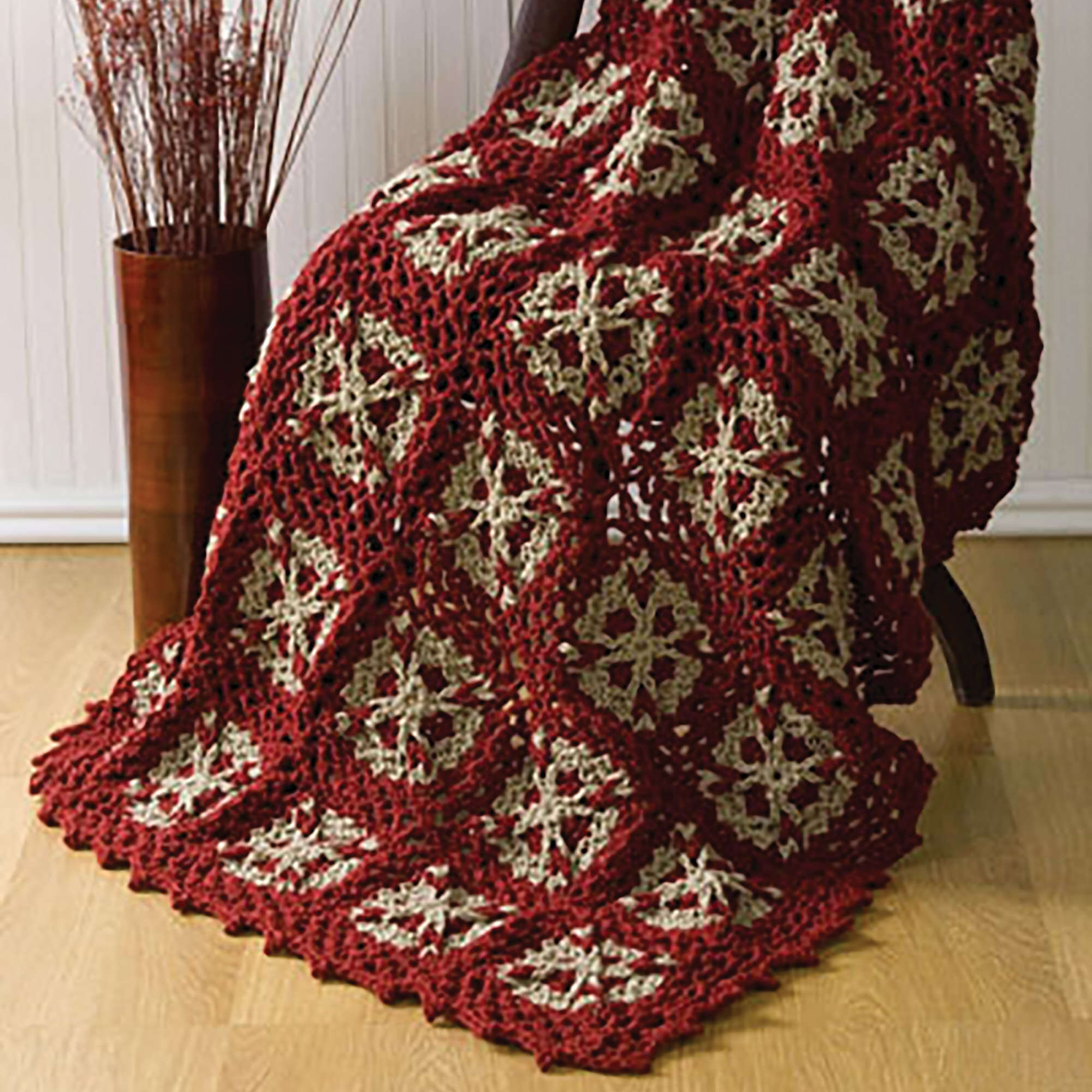 Caron Flower Throw (Digital Download)