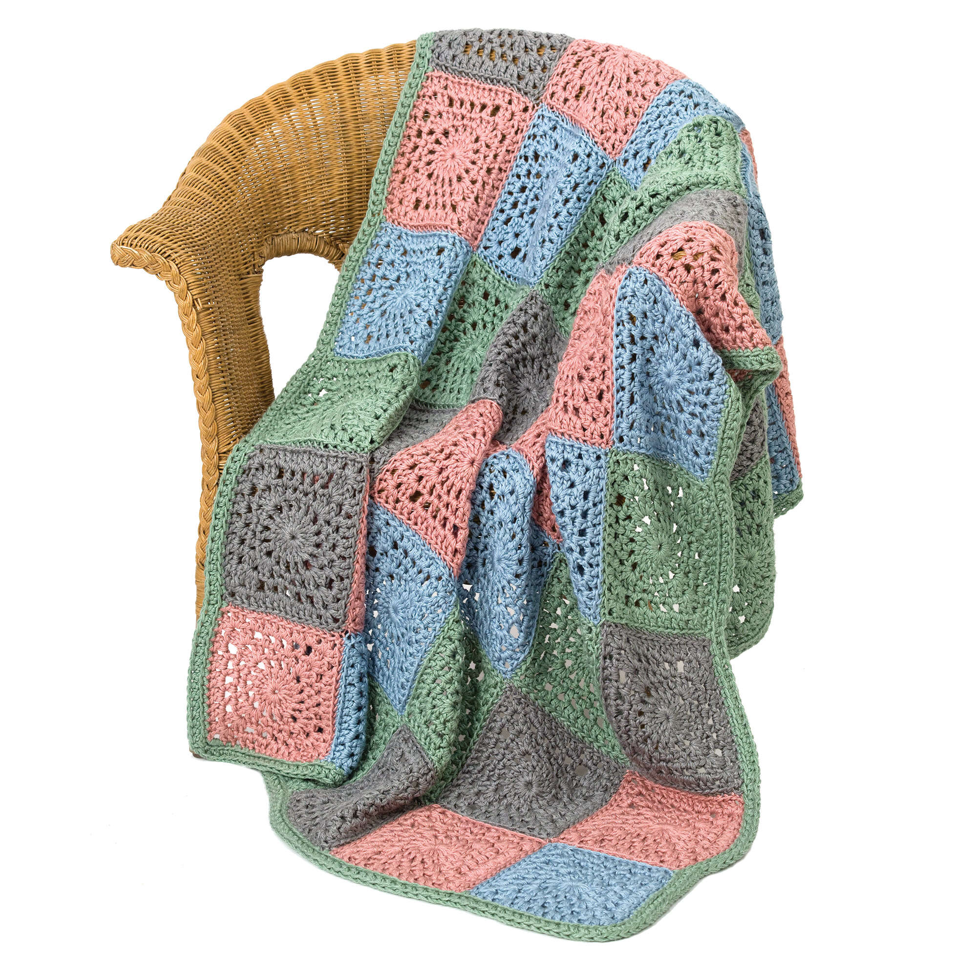 Caron Crochet Random Squares Throw (Digital Download)