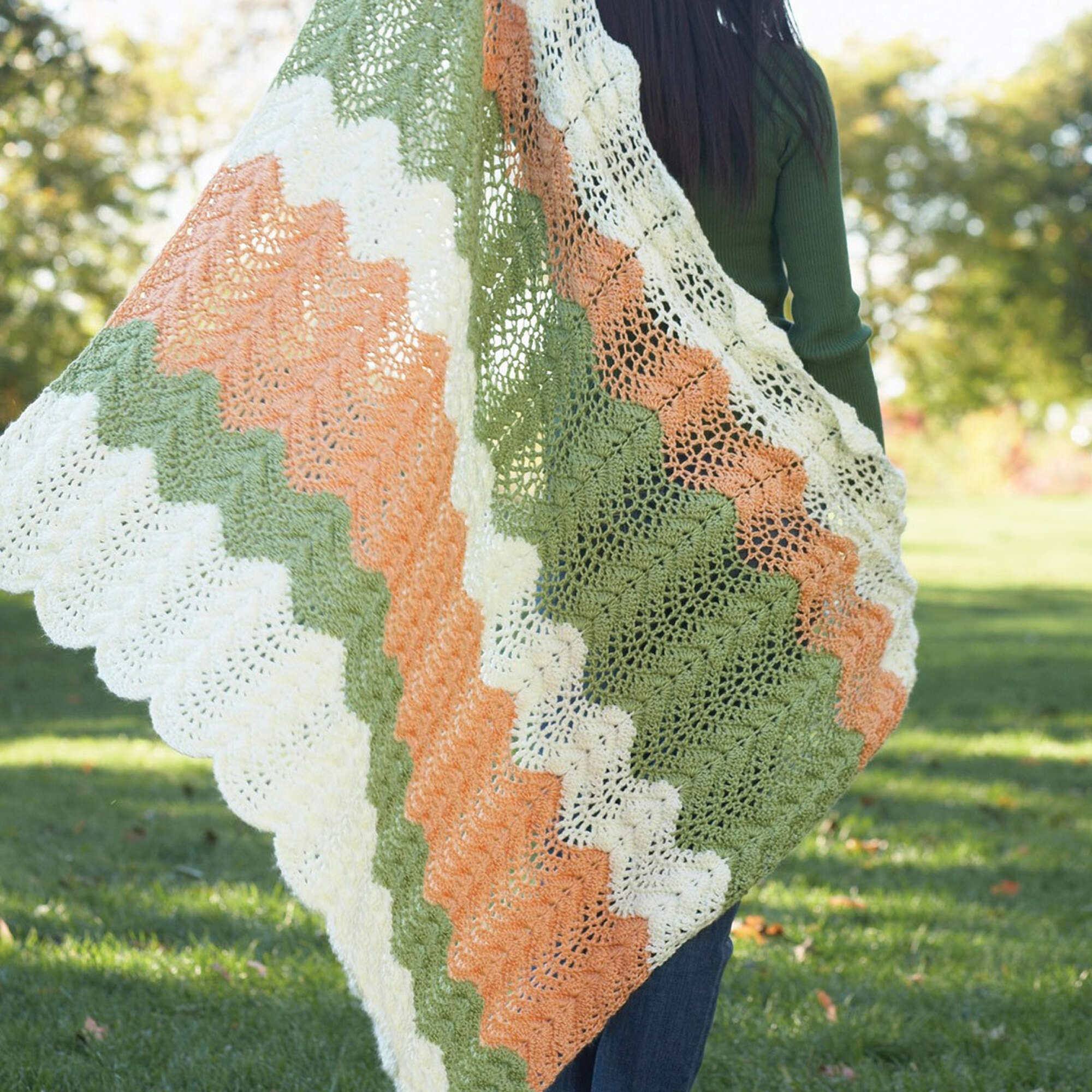 Caron Crochet Melon Ripple Afghan (Digital Download)