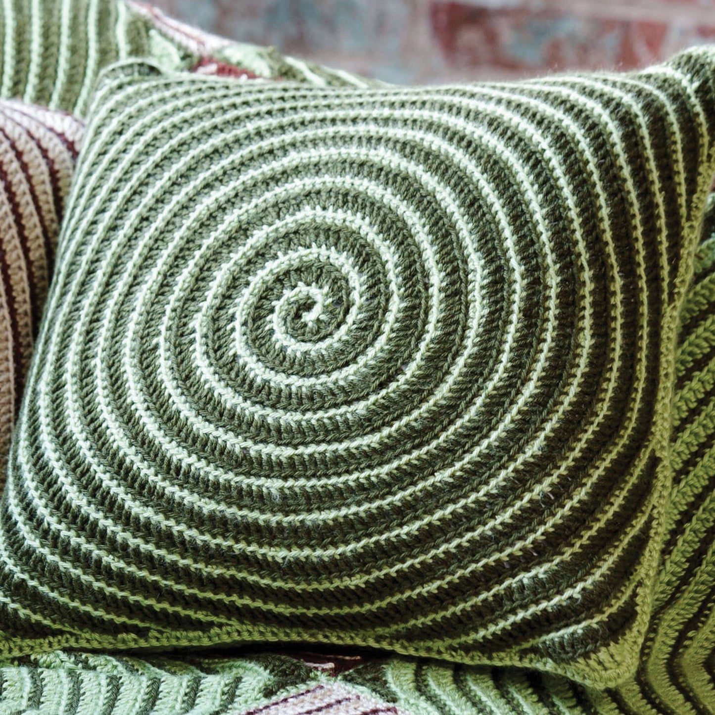 Caron Crochet Vortex Afghan & Pillows (Digital Download)