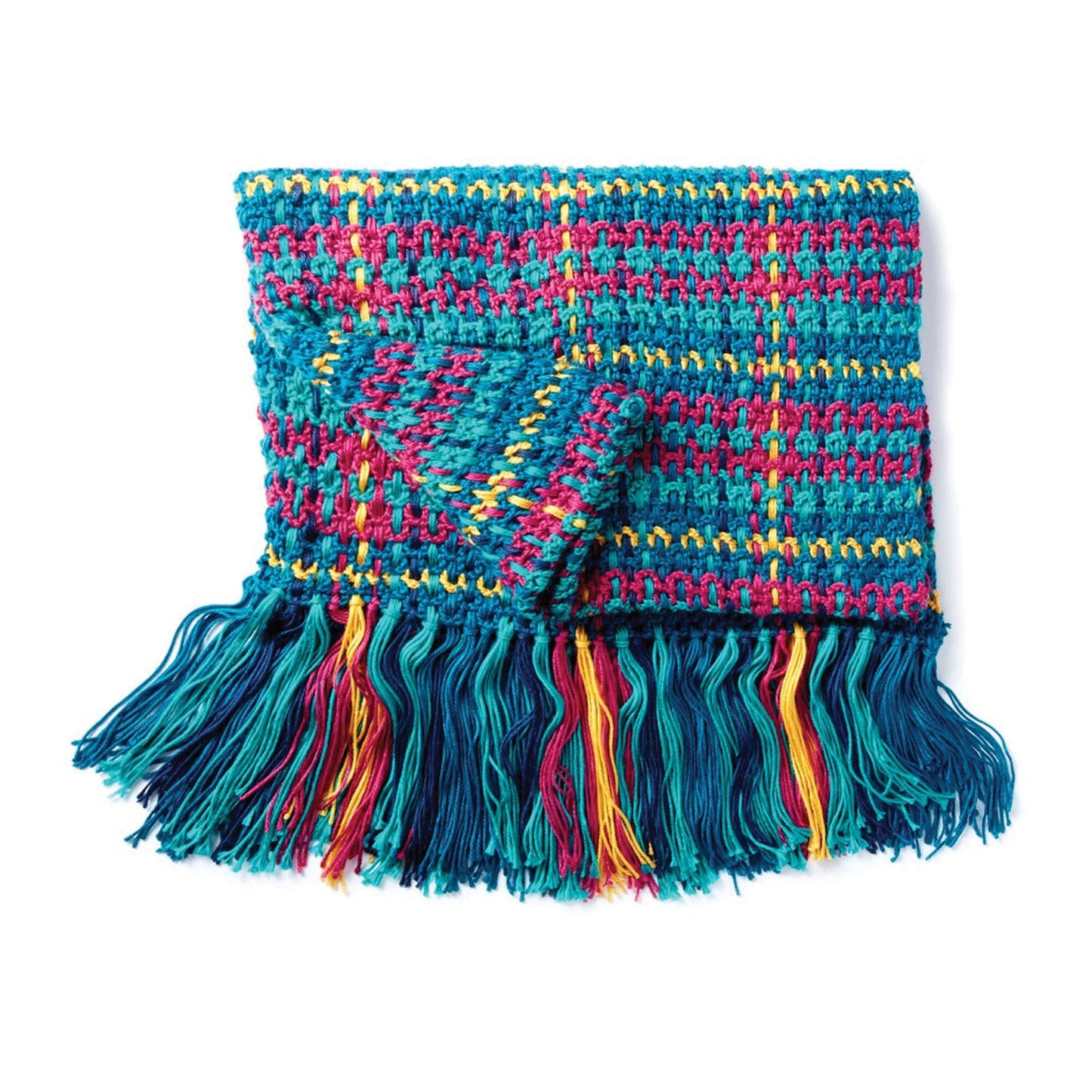 Woven Plaid Crochet Blanket Pattern