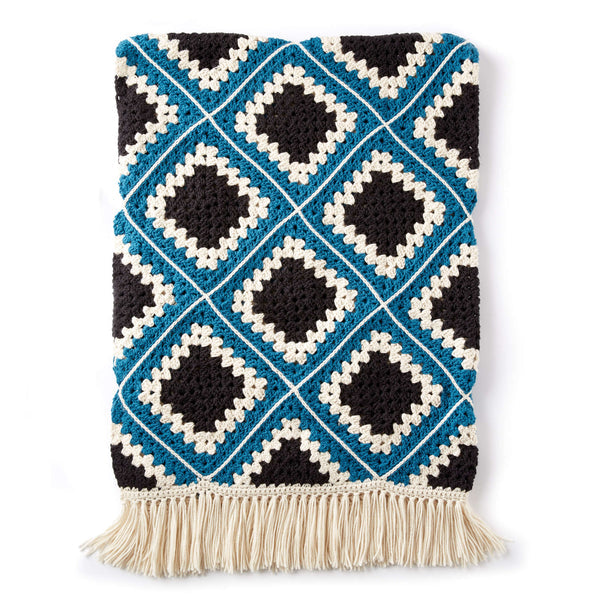 Diamond Crochet Granny Afghan (Digital Download)
