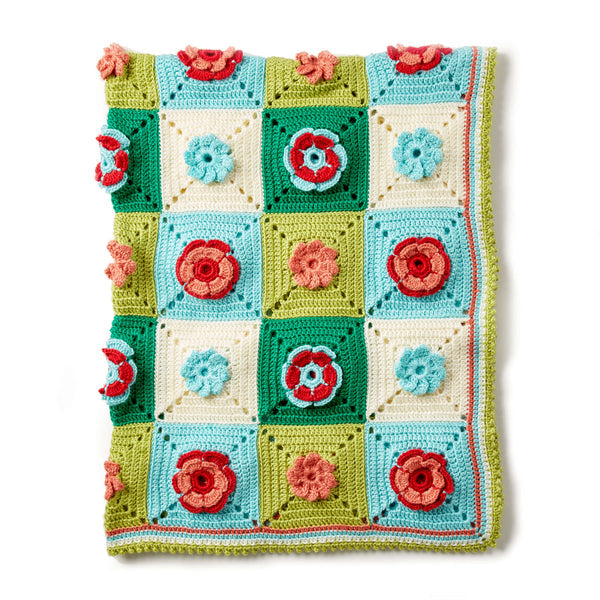 Floral Granny Crochet Afghan (Digital Download)