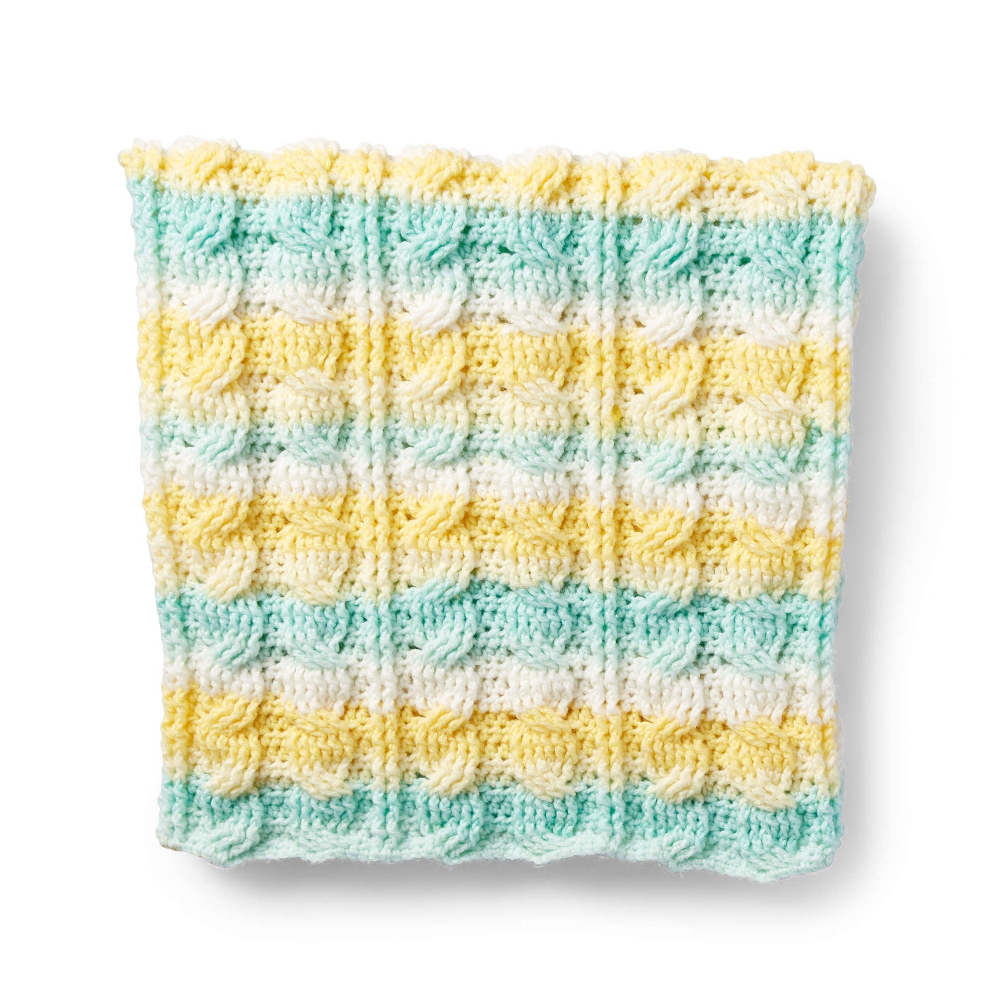 Caron Citrus Cables Crochet Baby Blanket (Digital Download)