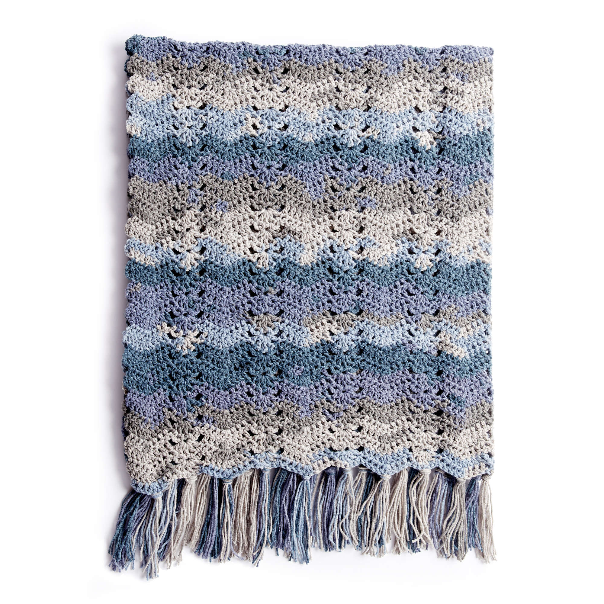 Caron Ocean Waves Crochet Blanket (Digital Download)