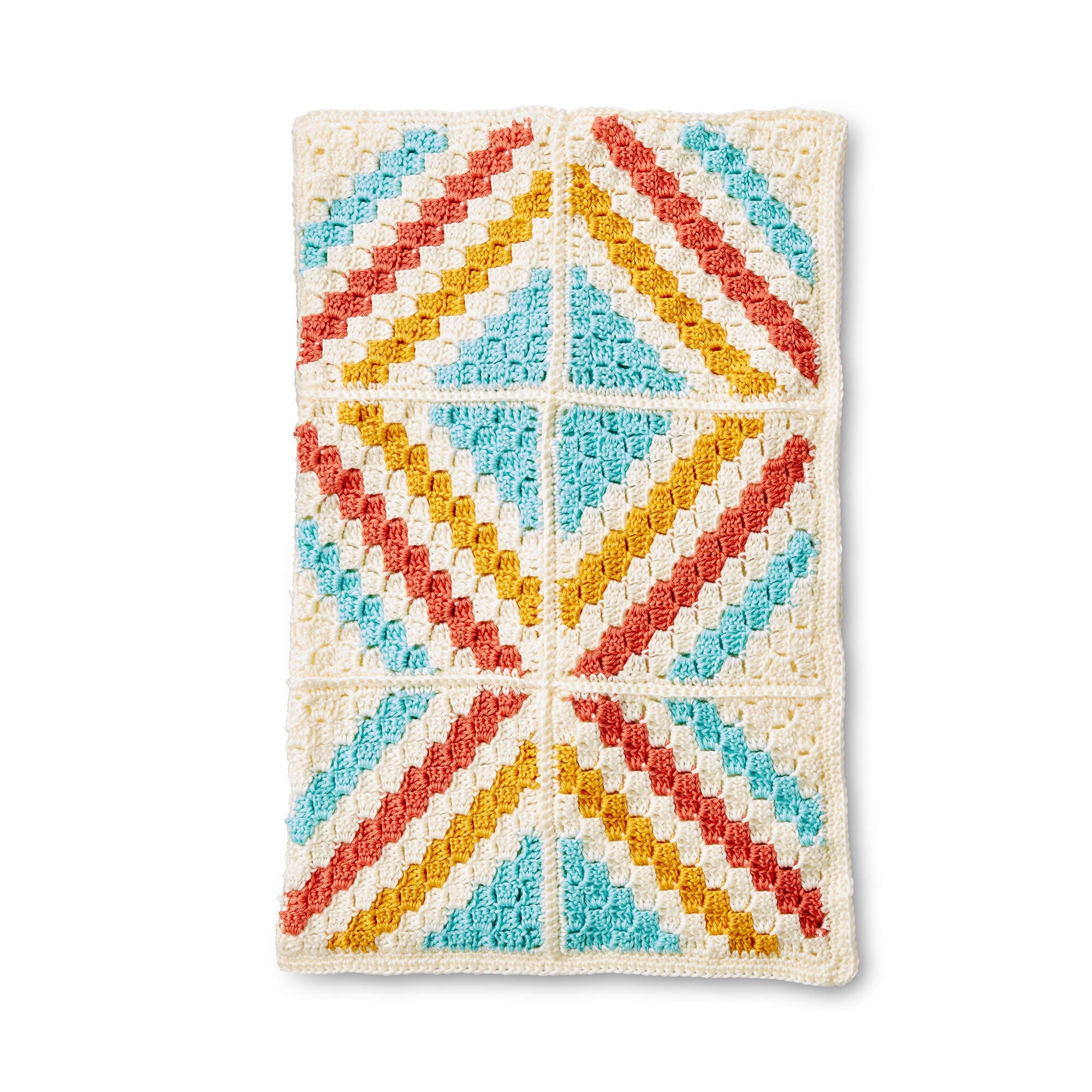 Caron Corner to Corner Crochet Motifs Blanket (Digital Download)