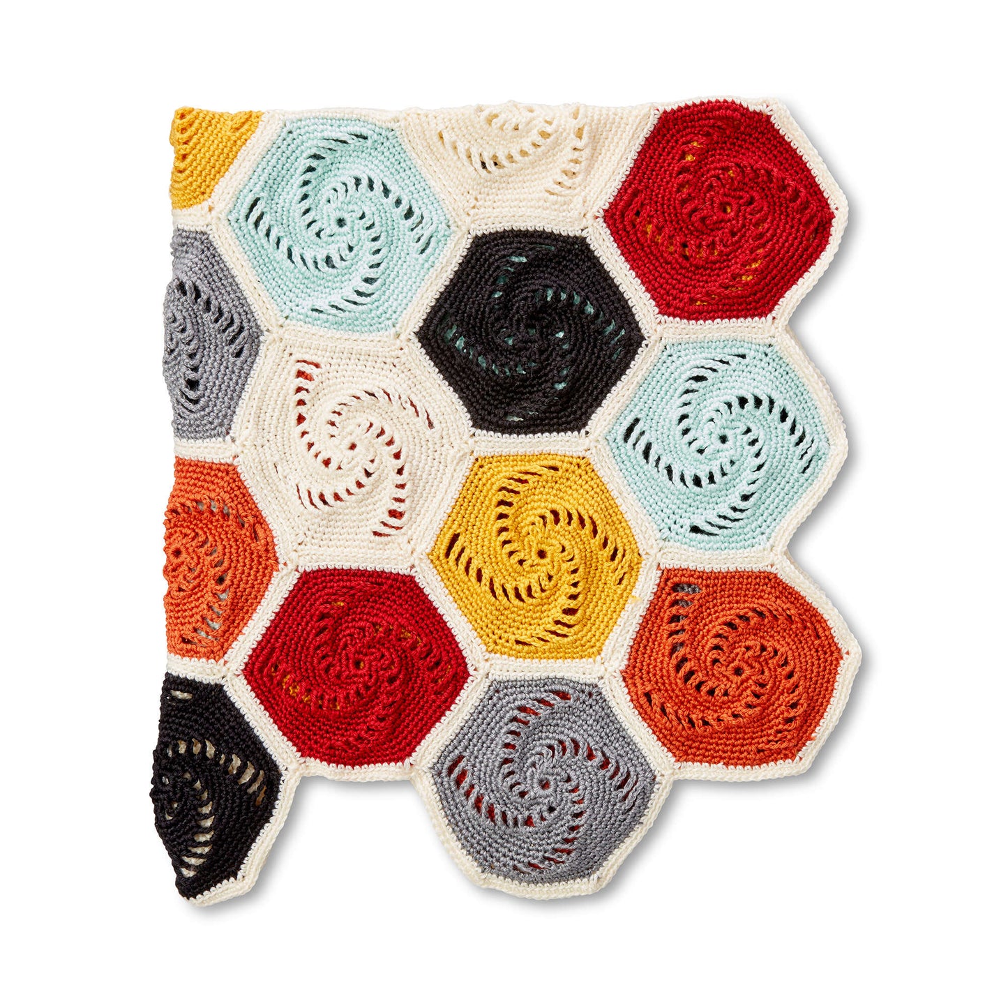 Caron Crochet Hexagons Blanket (Digital Download)