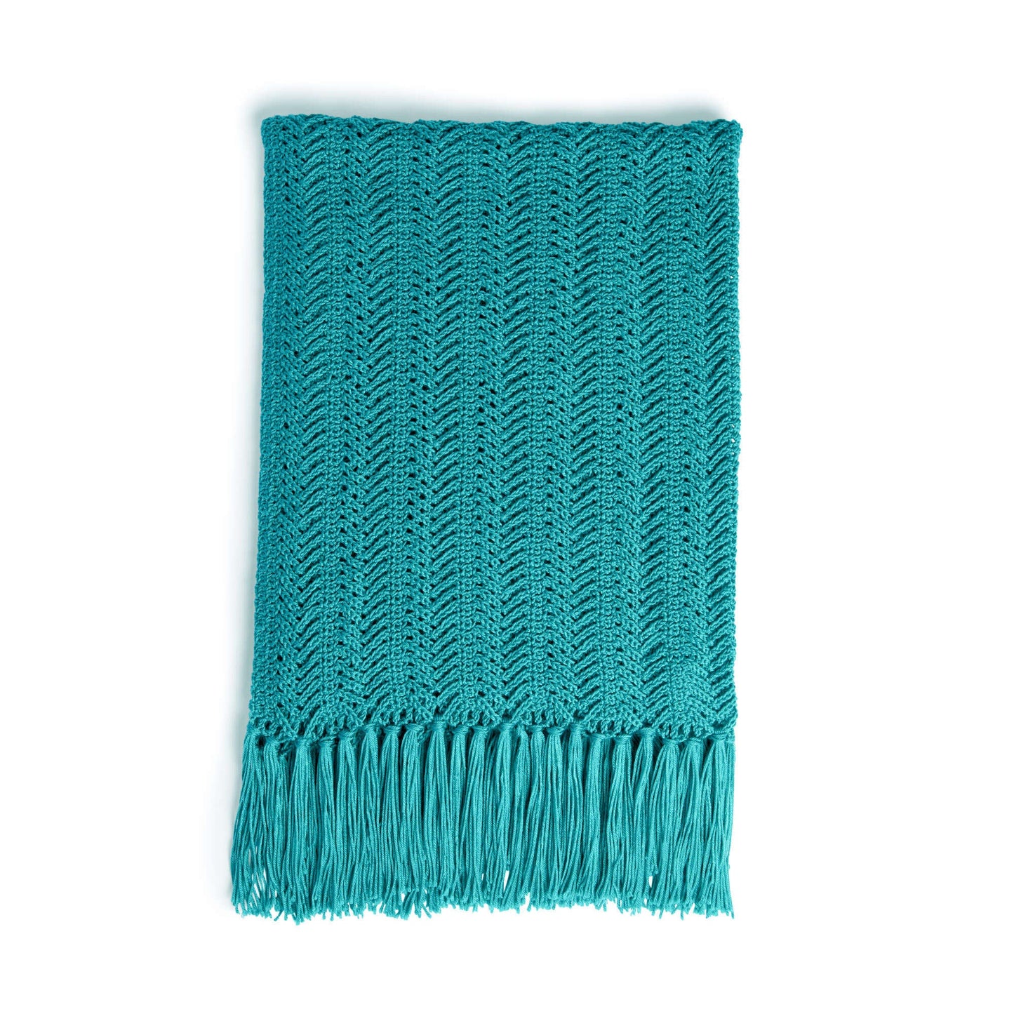 Caron Vertical Herringbone Crochet Blanket (Digital Download)